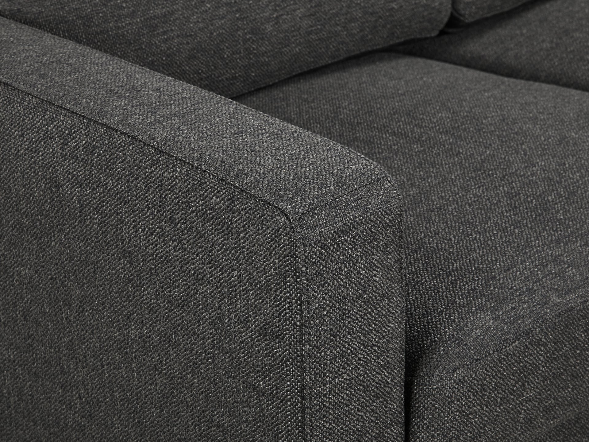 Toronto 2 Seater Sofa - Dark Grey - Image 4