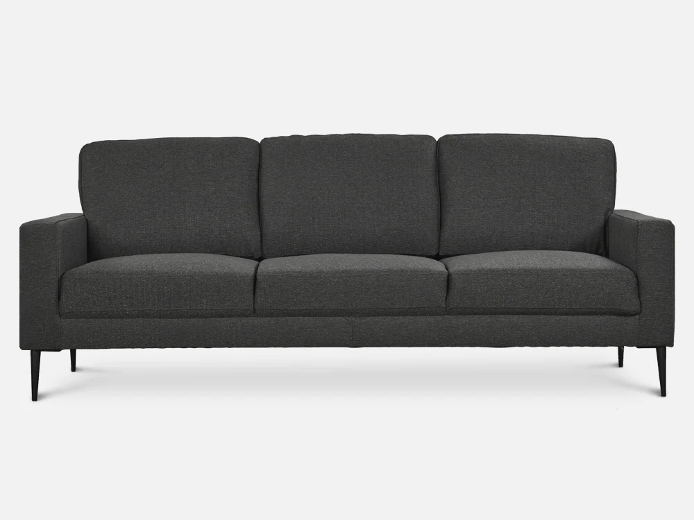 Toronto 3 Piece Sofa Set - Dark Grey - Image 7