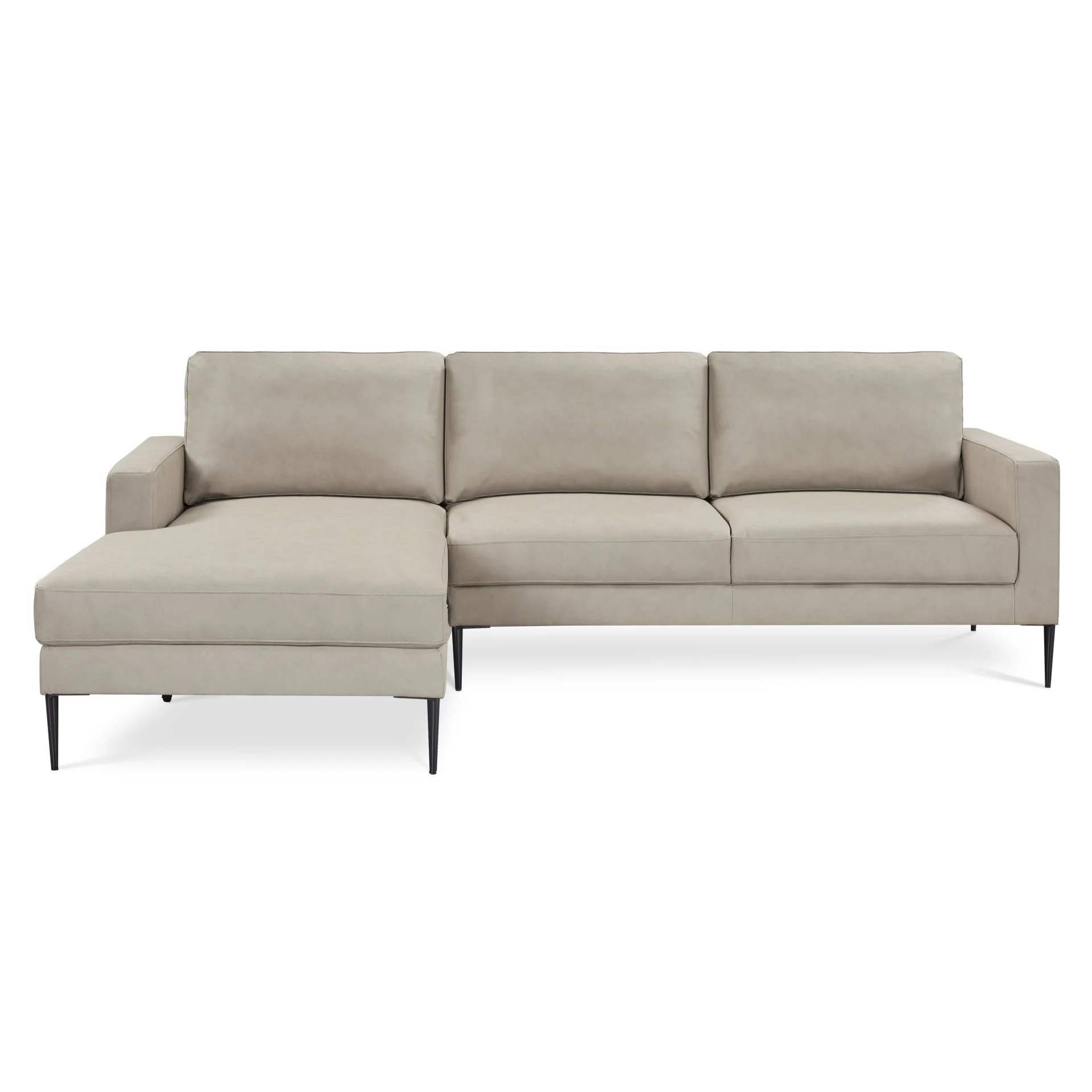 Toronto 3 Seater Sofa with Left Facing Chaise - Grey - Image 3