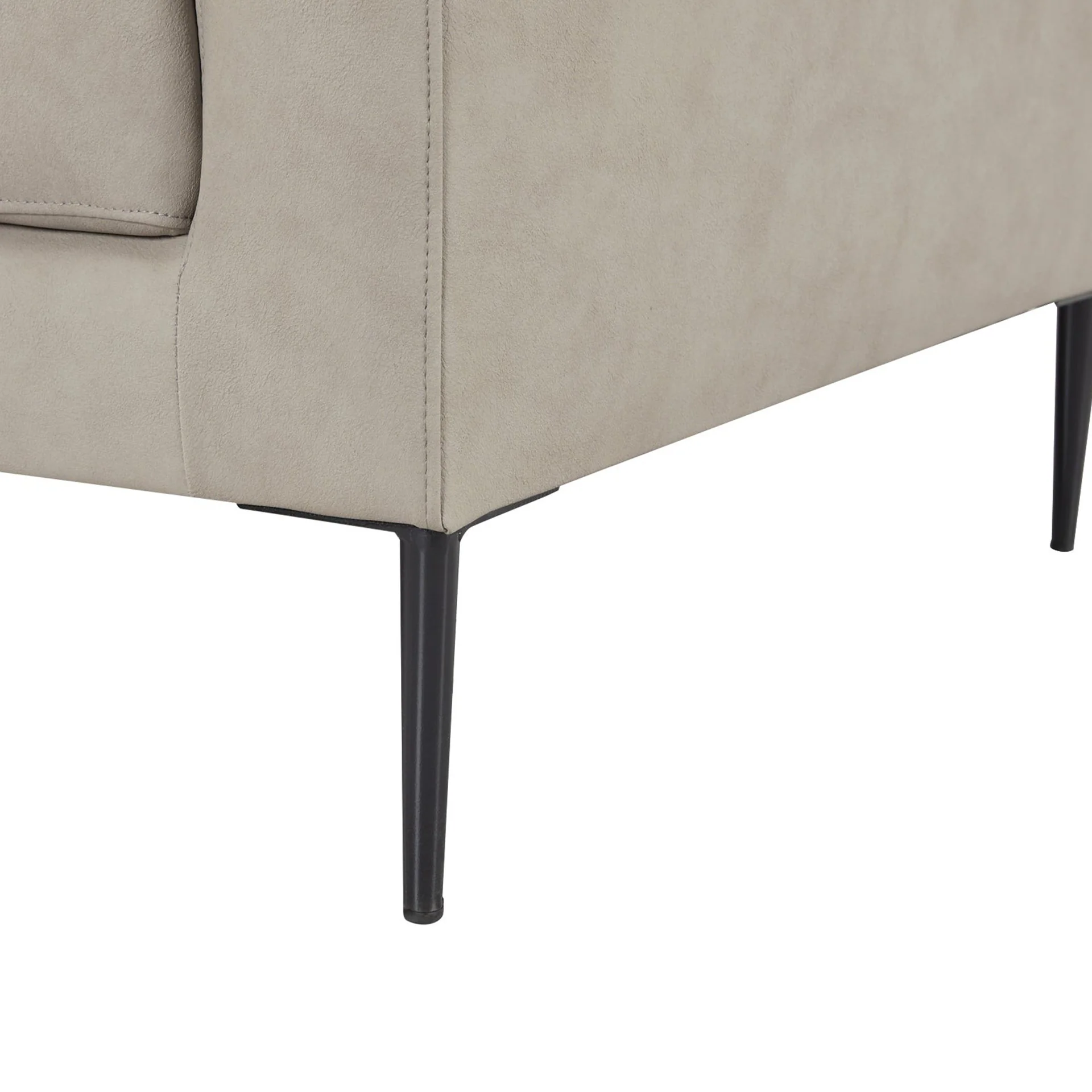 Toronto 3 Seater Sofa with Left Facing Chaise - Grey - Image 5