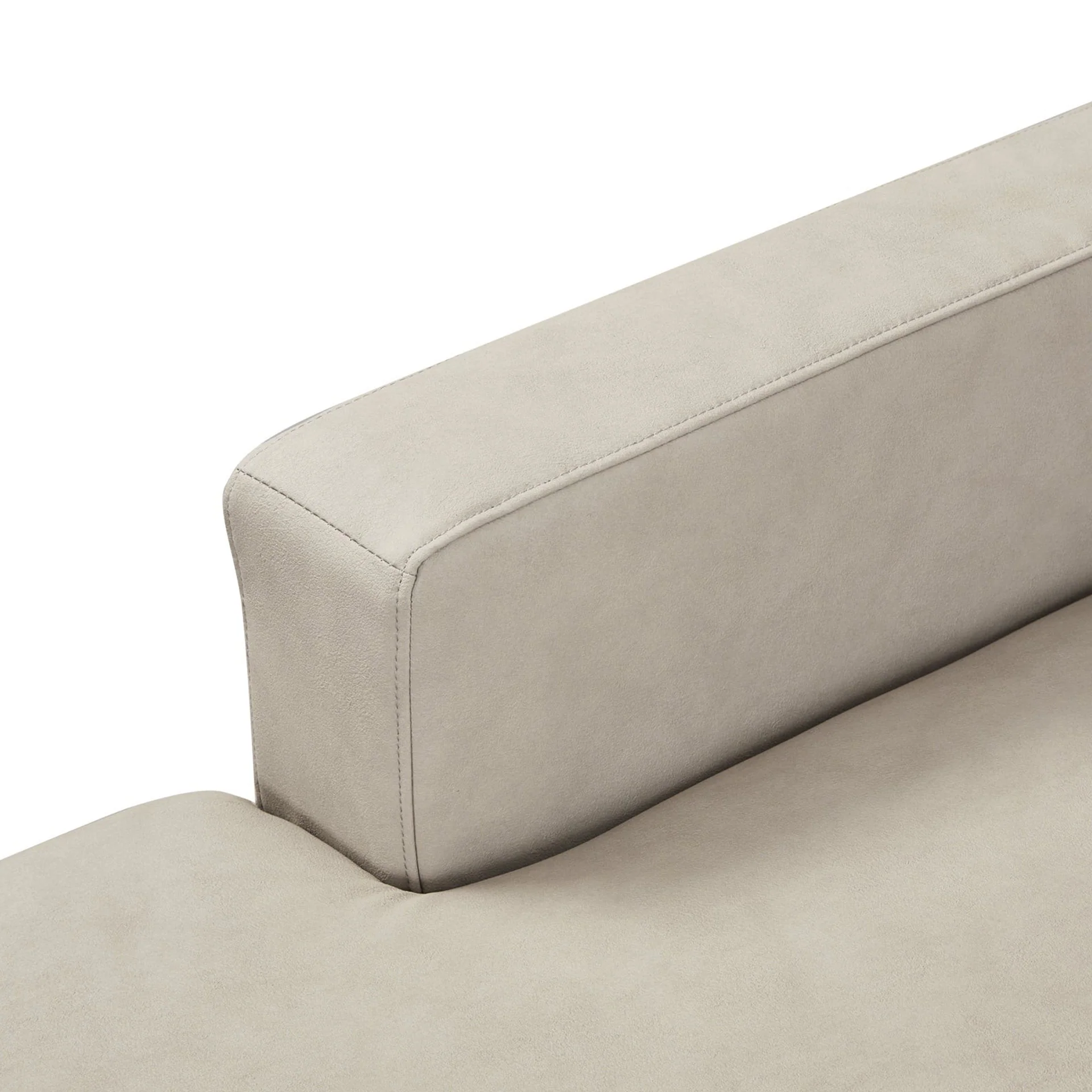 Toronto 3 Seater Sofa with Left Facing Chaise - Grey - Image 7
