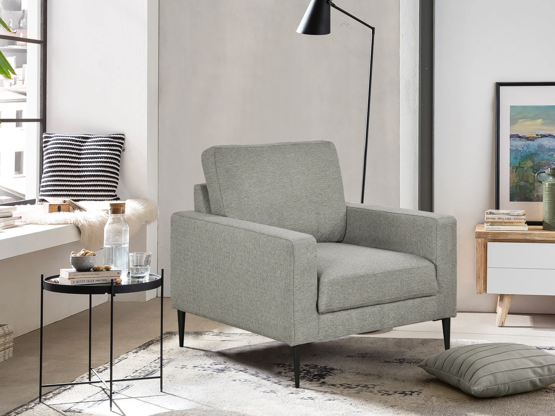 Toronto Occasional Chair - Light Grey - Image 2
