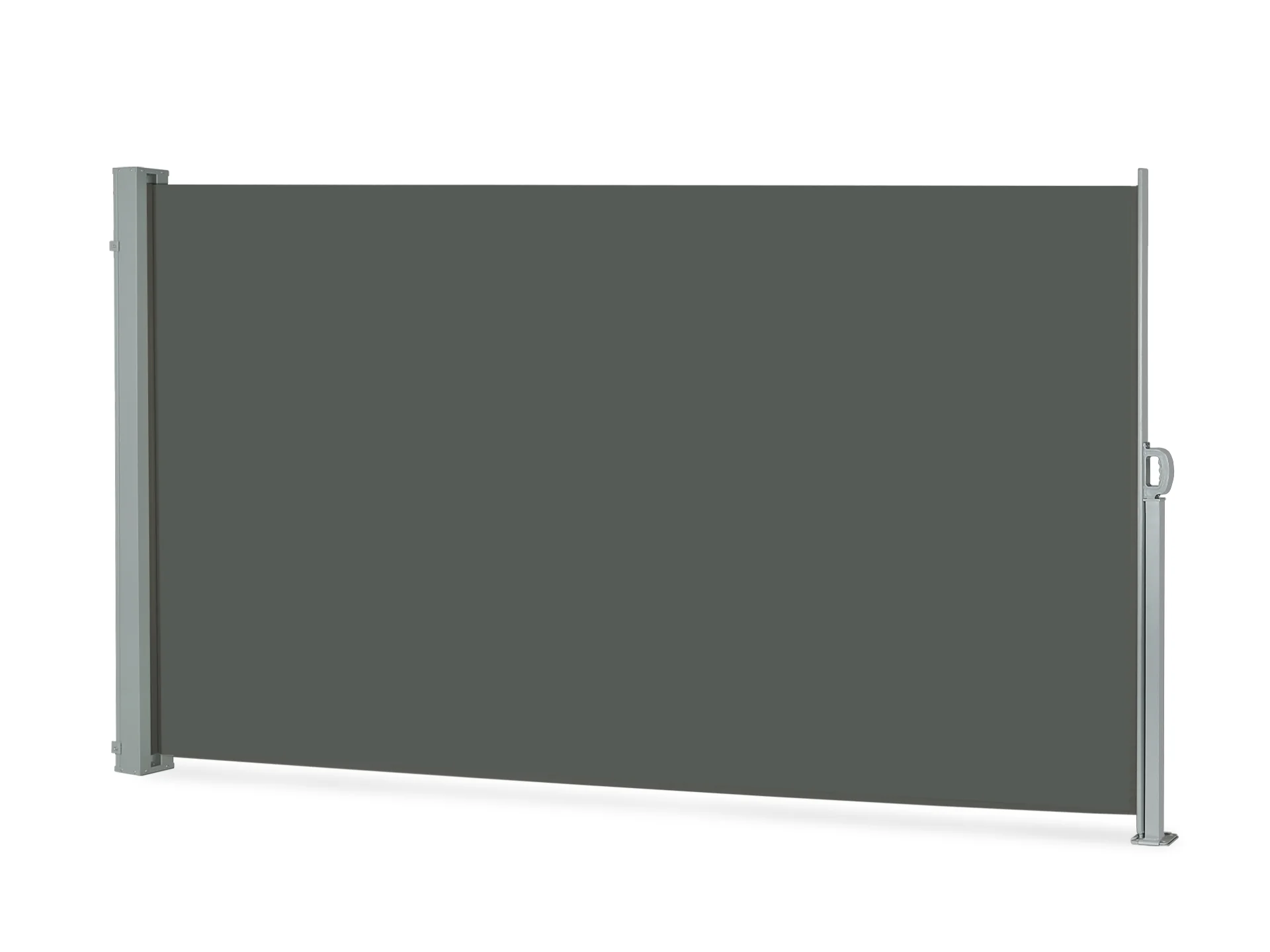 Toughout 1.6m x 3m Retractable Side Awning Screen Shade - Grey - Image 3
