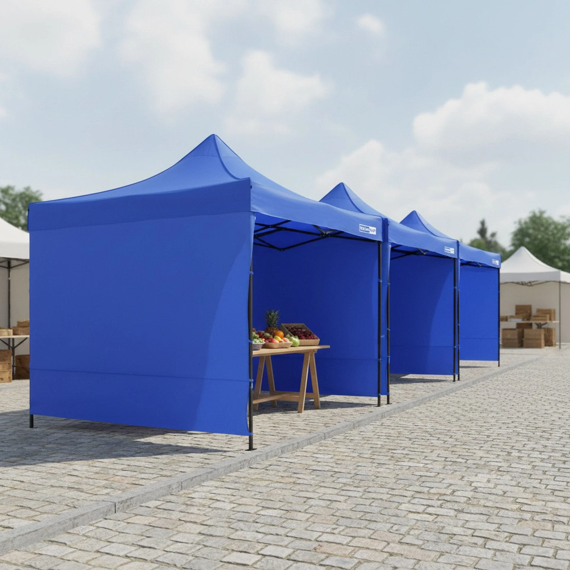 Toughout Breeze Gazebo 3 x 3m - Blue - Image 4