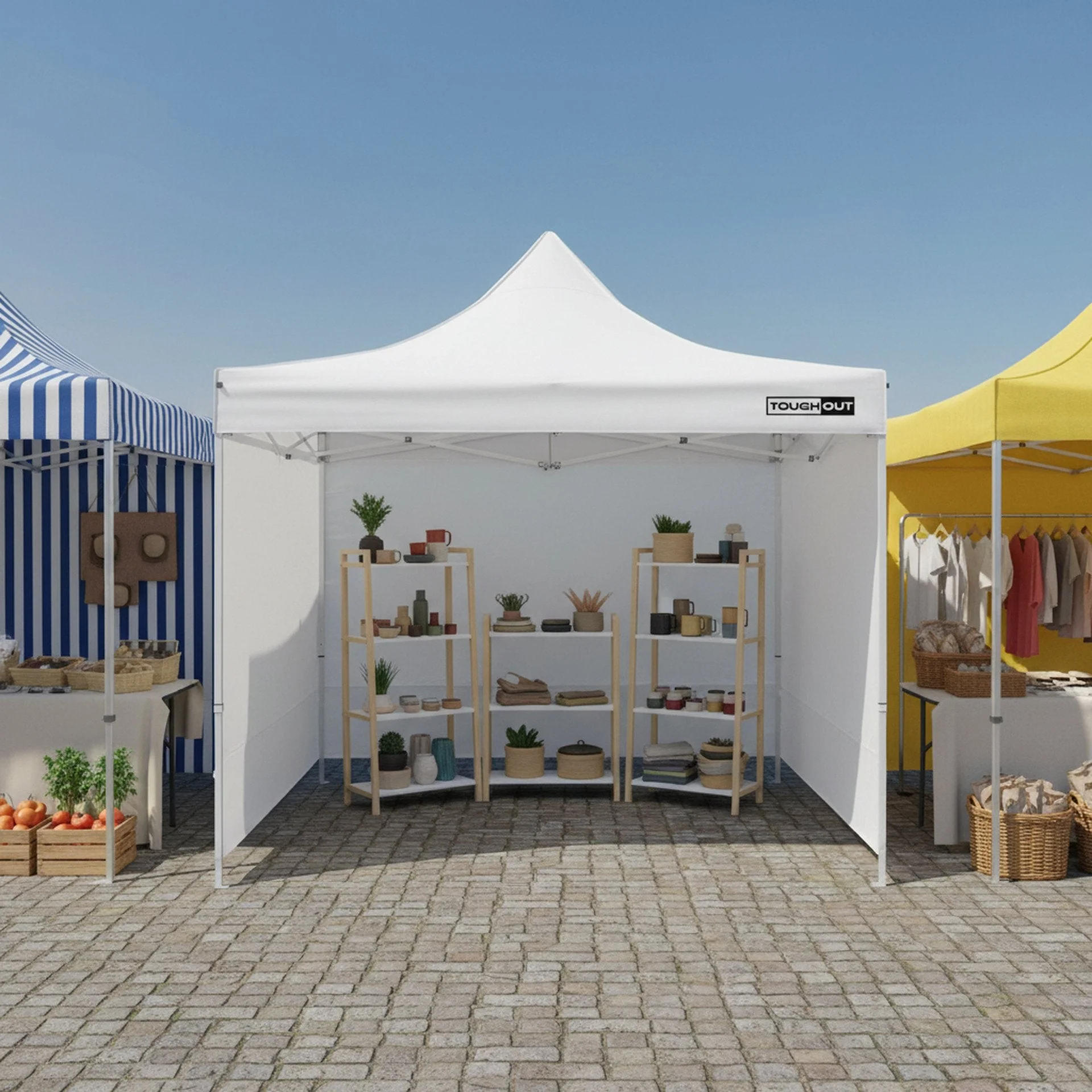 Toughout Breeze Gazebo 3 x 3m - White - Image 3
