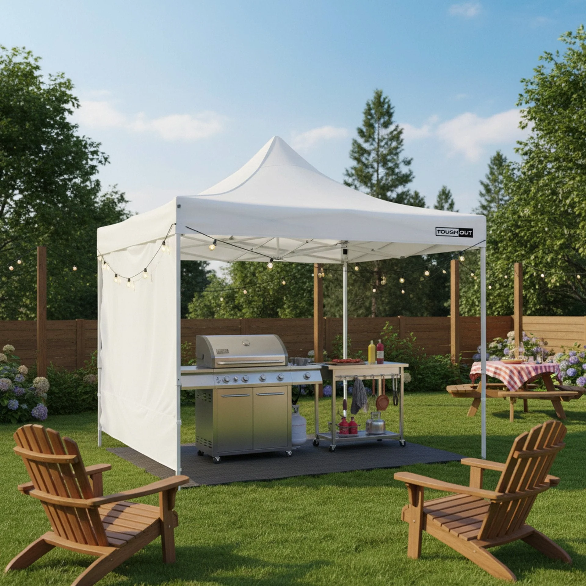 Toughout Breeze Gazebo 3 x 3m - White - Image 5