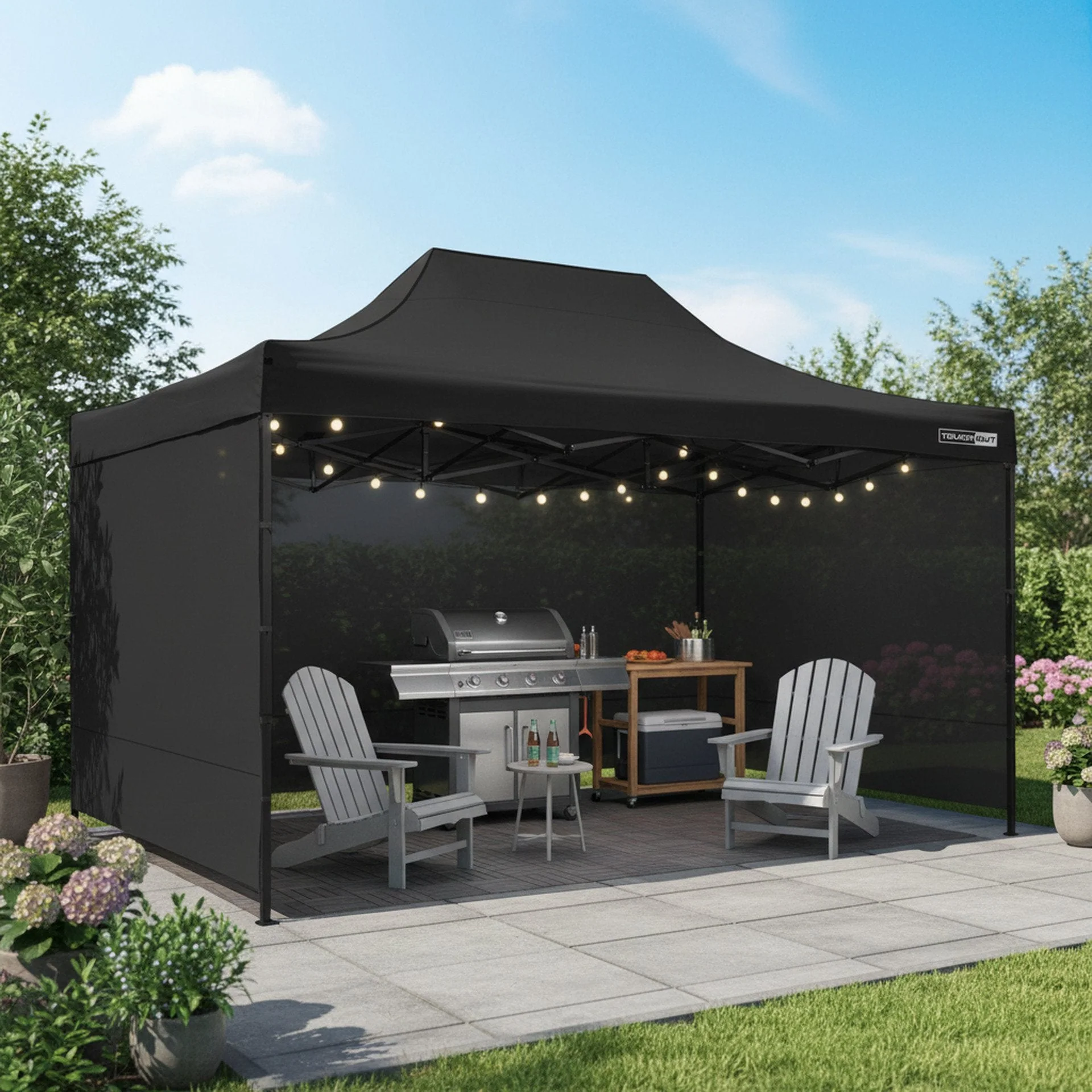 Toughout Breeze Gazebo 3 x 4.5m - Black - Image 3