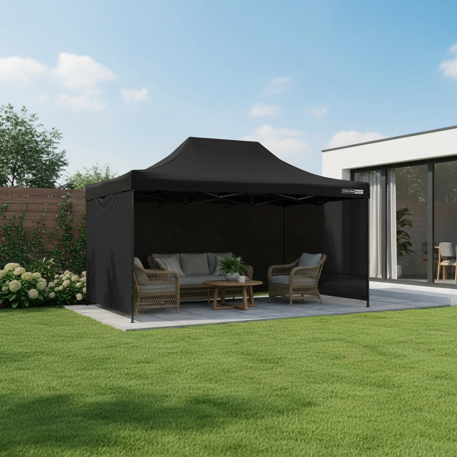 Toughout Breeze Gazebo 3 x 4.5m - Black - Image 4