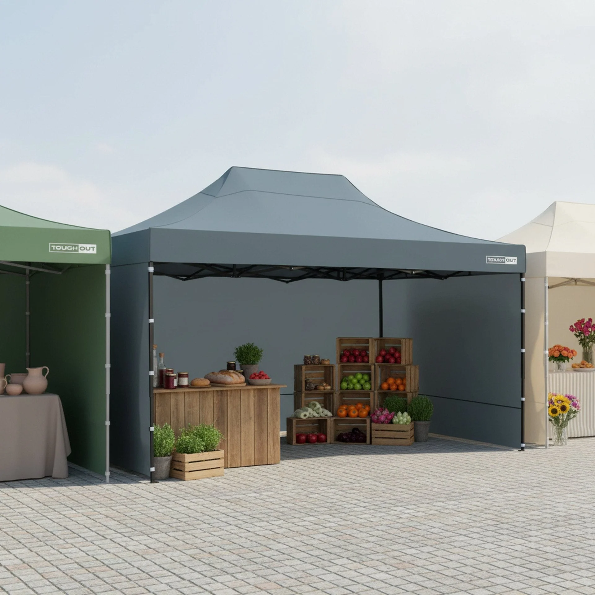 Toughout Breeze Gazebo 3 x 4.5m - Grey - Image 3