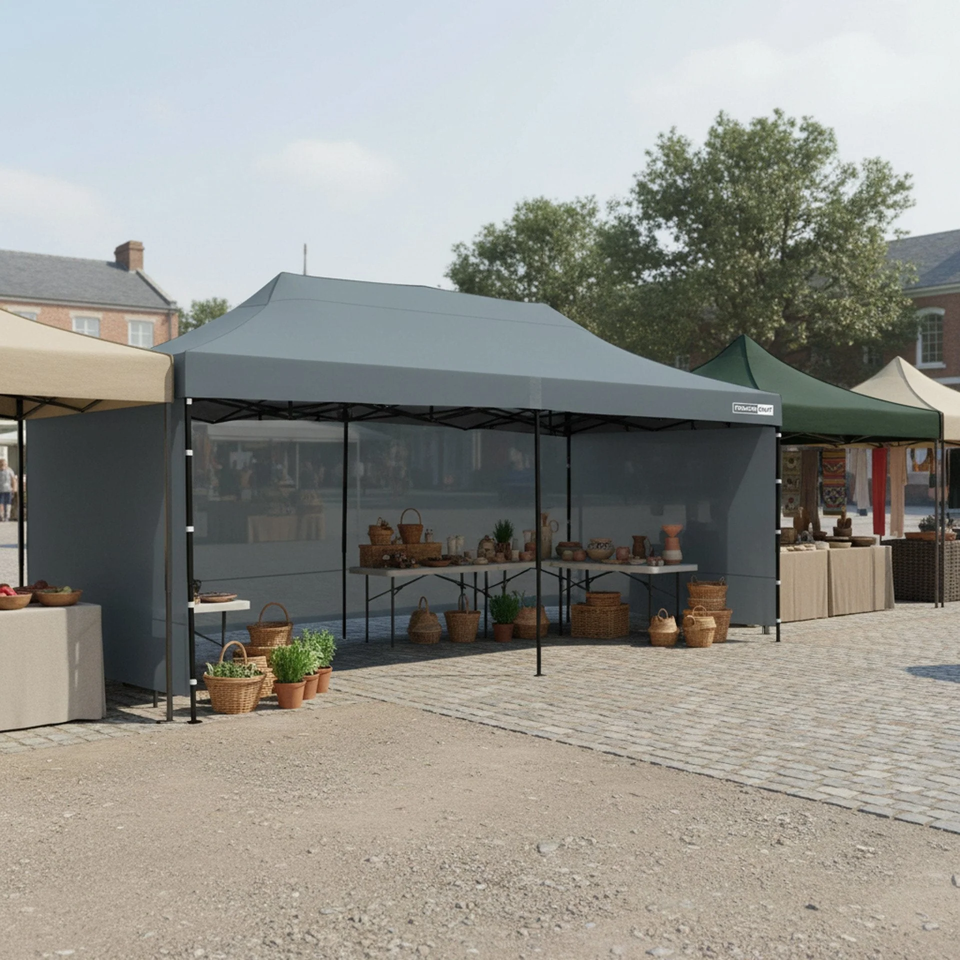 Toughout Breeze Gazebo 3 x 6m - Grey - Image 3