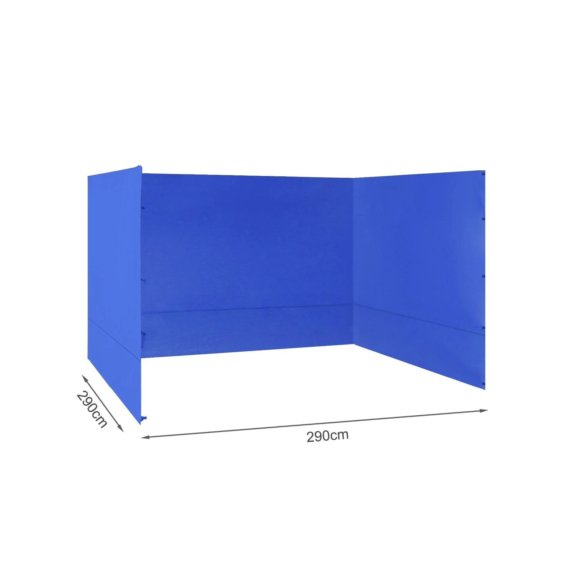 Toughout Breeze Gazebo Side Wall 3x3m - Blue - Image 4