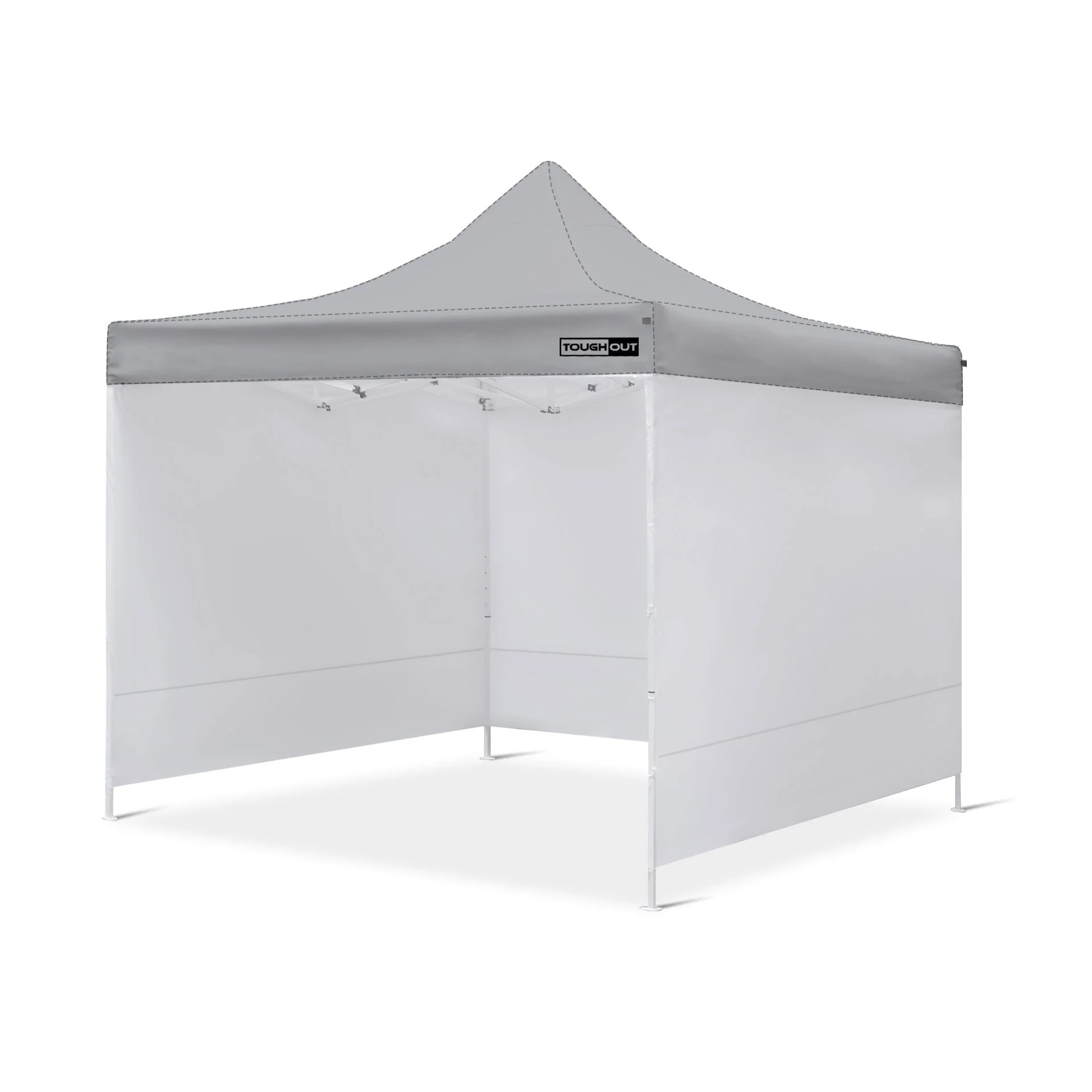 Toughout Breeze Gazebo Side Wall 3x3m - White - Image 2