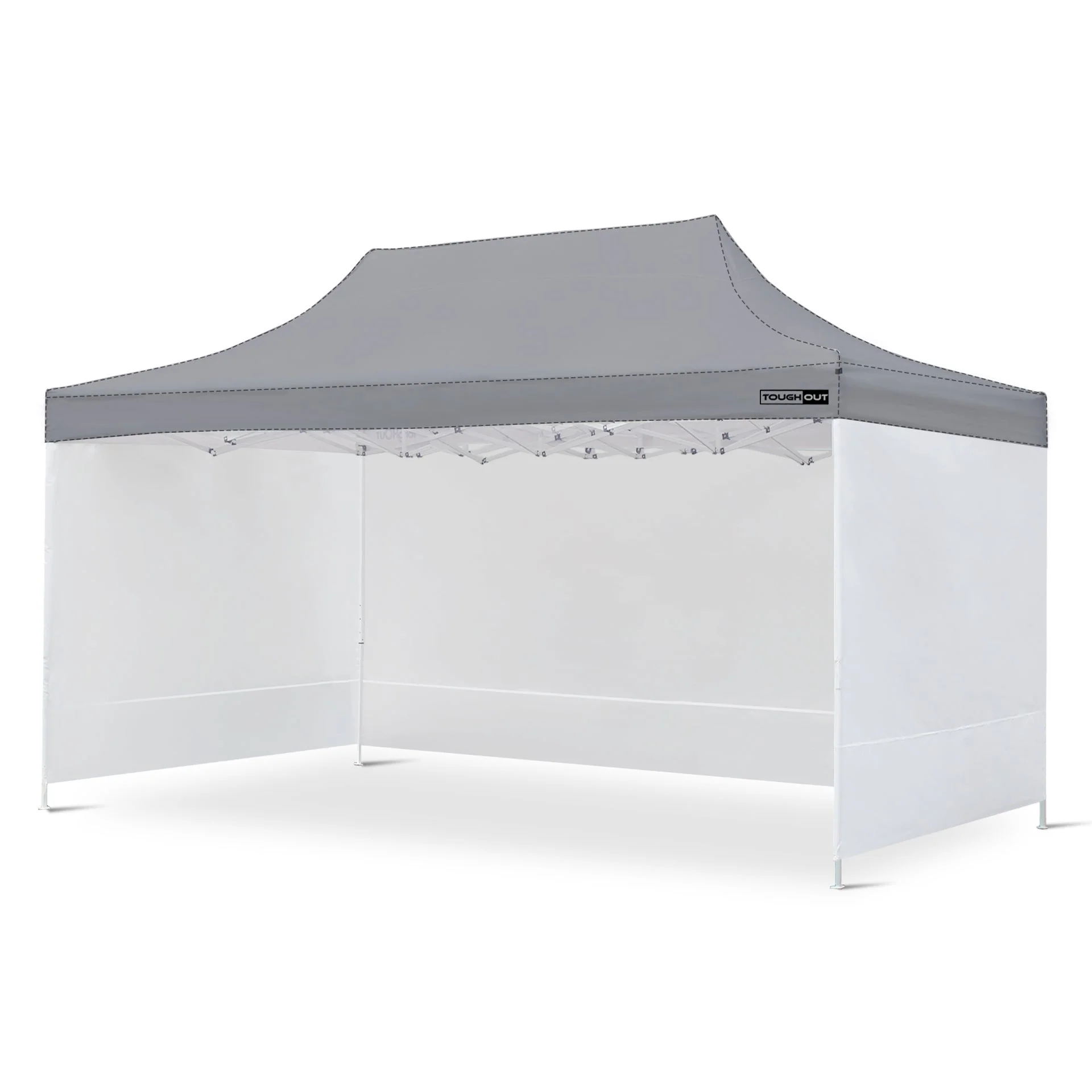 Toughout Breeze Gazebo Side Wall 3x4.5m - White - Image 3