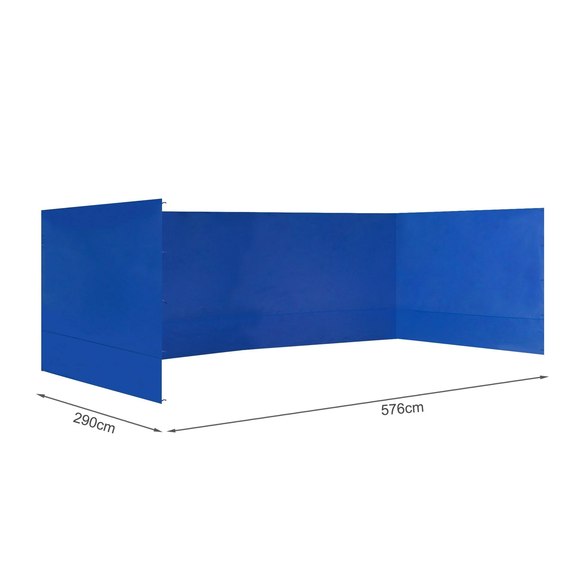 Toughout Breeze Gazebo Side Wall 3x6m - Blue - Image 5