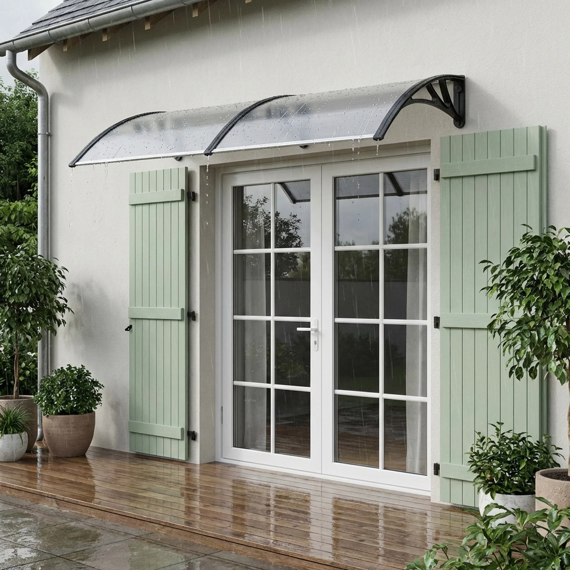 Toughout Canopy Awning Door Window Awning 2m x 1m - Image 4