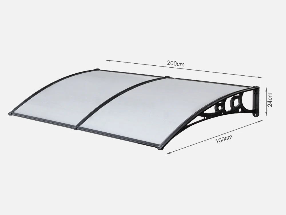 TOUGHOUT Canopy Awning Door Window Awning 2m x 1m - Image 8