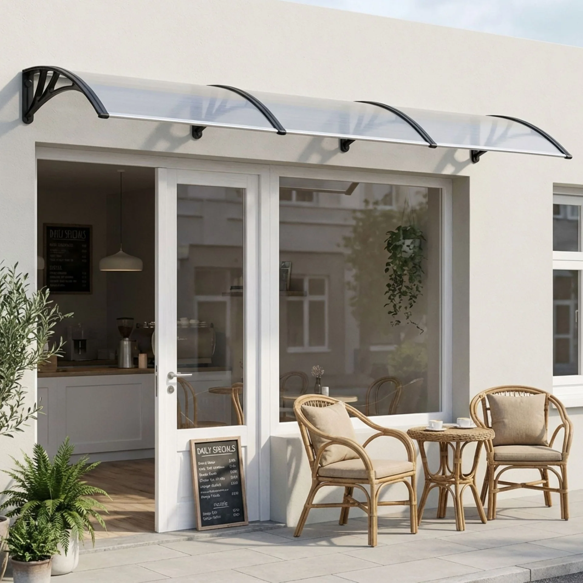 Toughout Canopy Awning Door Window Awning 3m x 1m - Image 6