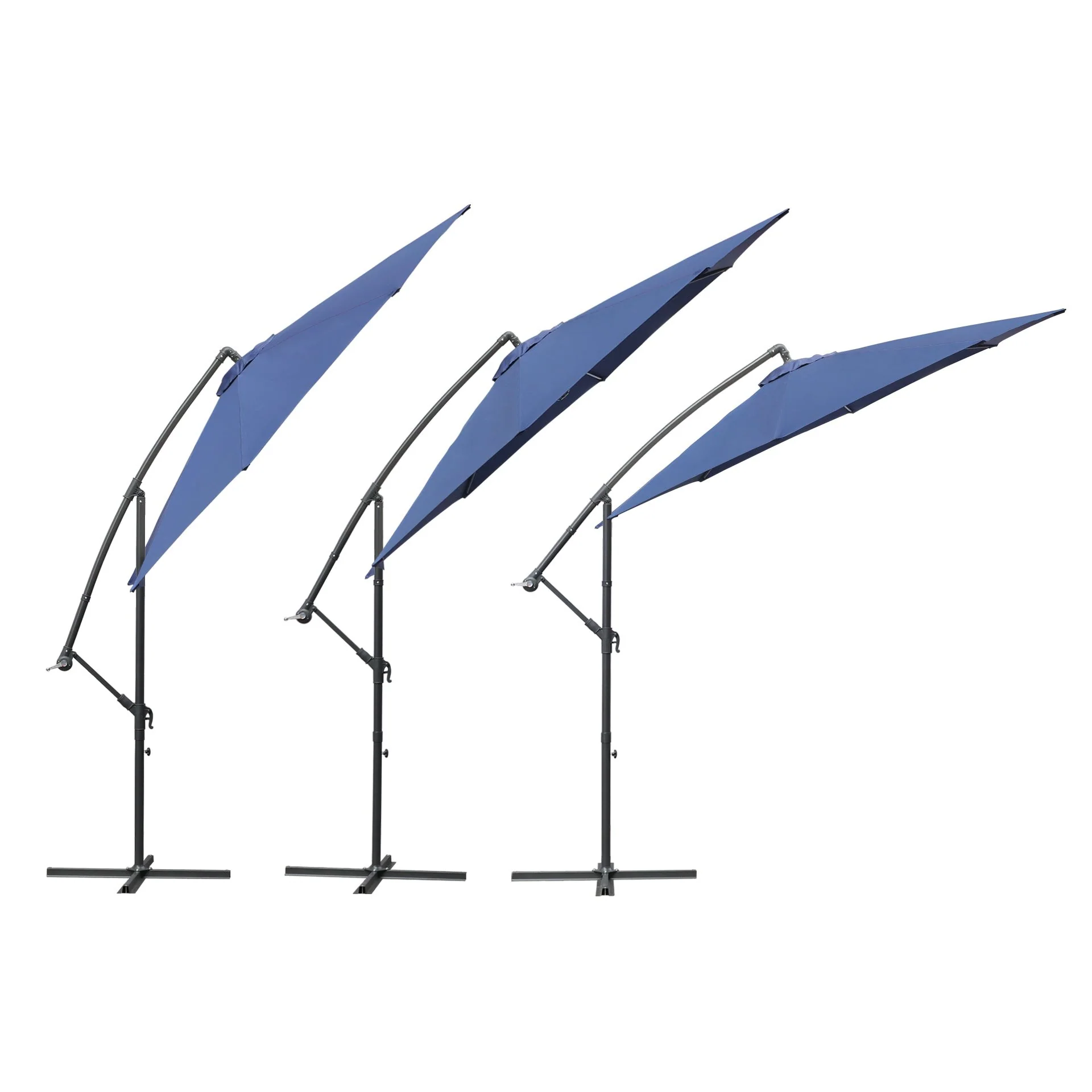 Toughout Kauri Outdoor Cantilever Umbrella 3m - Navy - Image 5