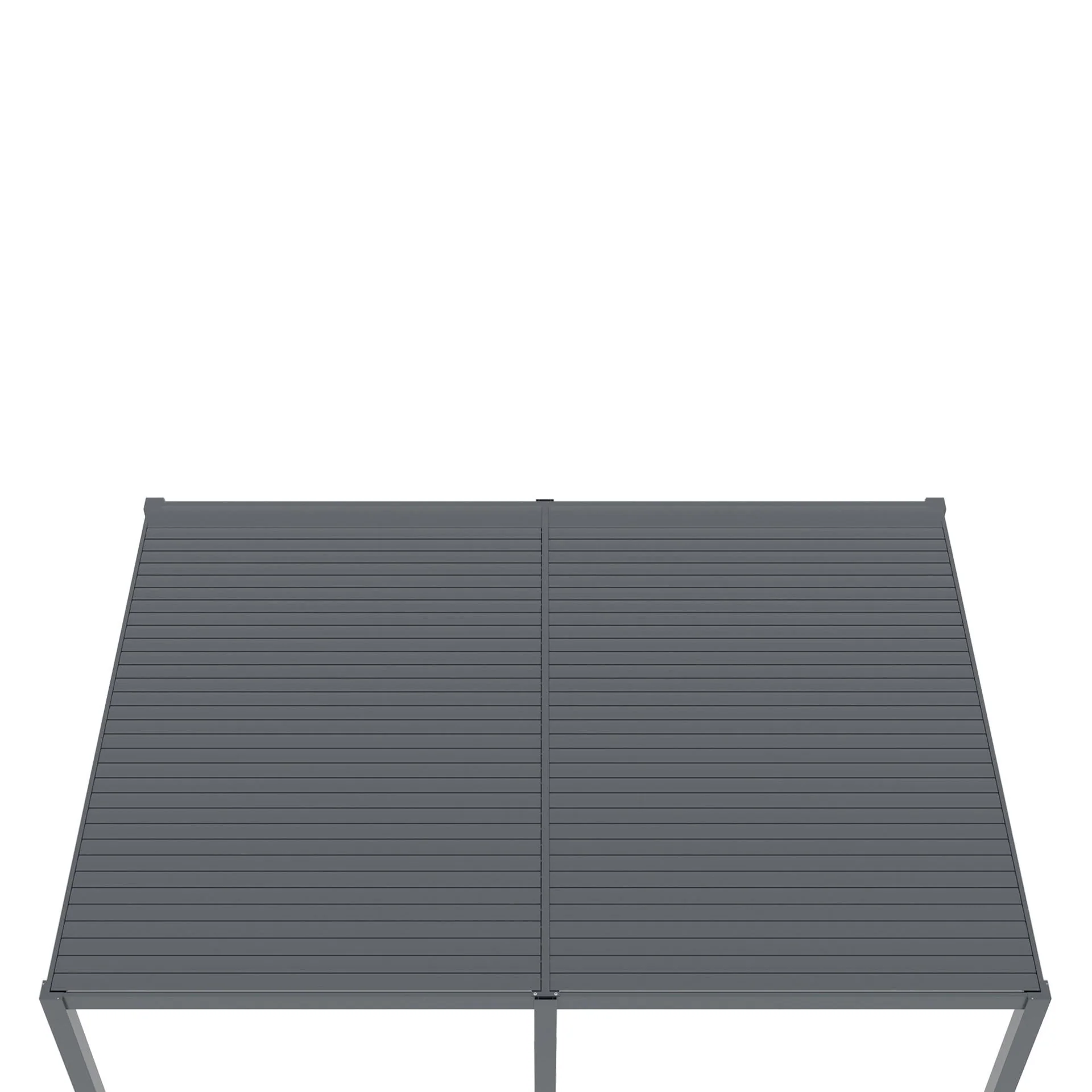 Toughout Manual Louvre Roof Aluminium Pergola 4m x 3m - Charcoal Grey - Image 12
