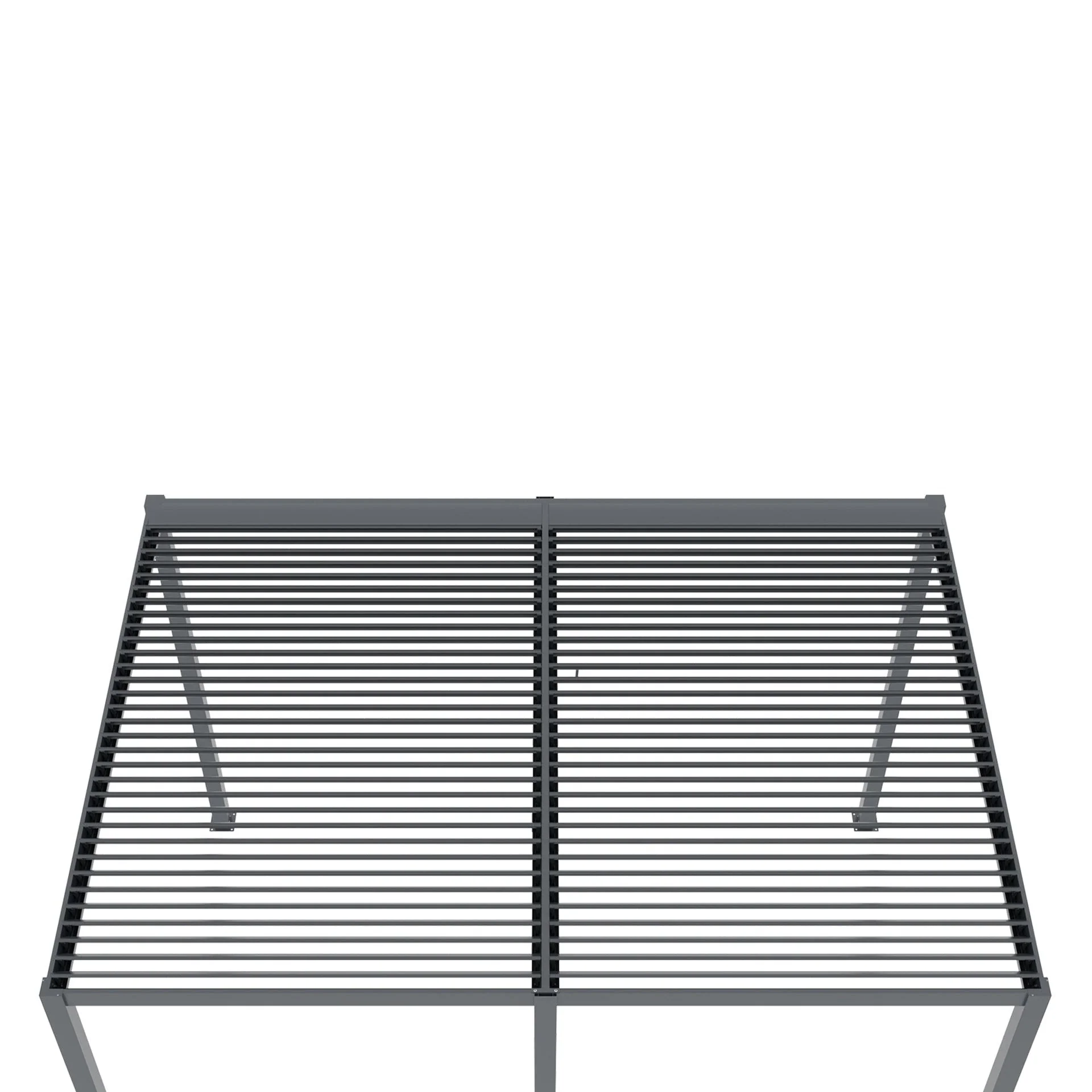 Toughout Manual Louvre Roof Aluminium Pergola 4m x 3m - Charcoal Grey - Image 16
