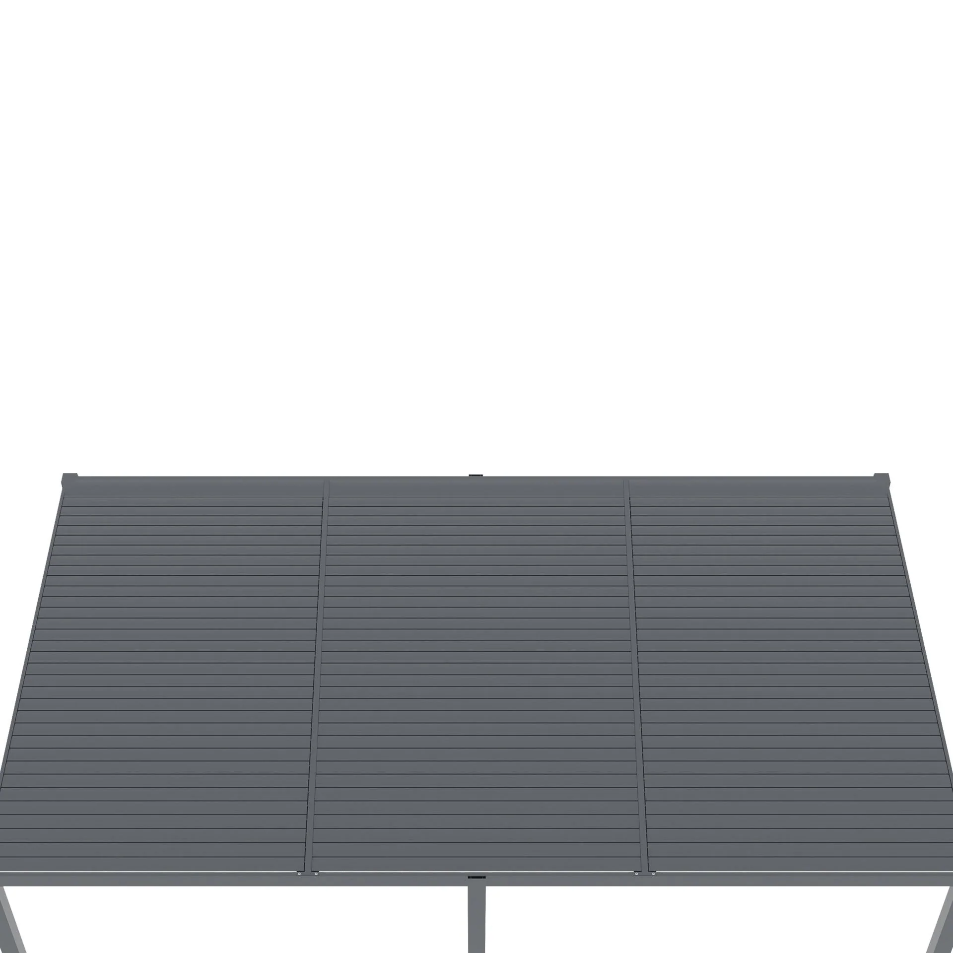 Toughout Manual Louvre Roof Aluminium Pergola 6m x 3m - Charcoal Grey - Image 18