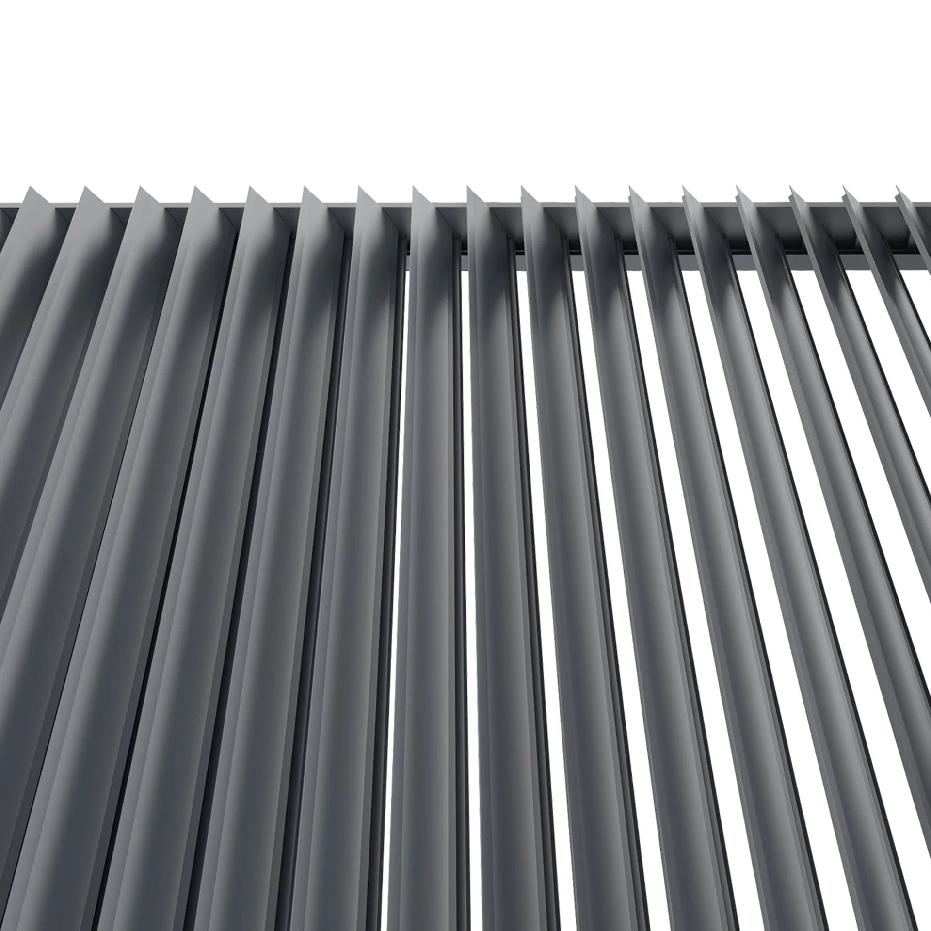 Toughout Manual Louvre Roof Aluminium Pergola 6m x 4m - Charcoal Grey - Image 12