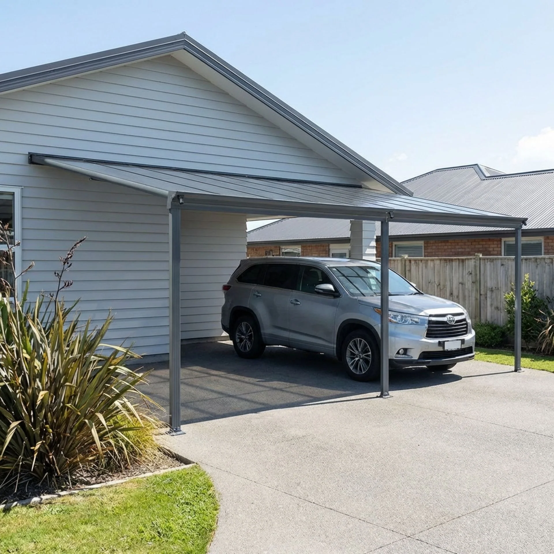 Toughout Patio Canopy Roof 5.57m x 3m - Charcoal Grey - Image 3
