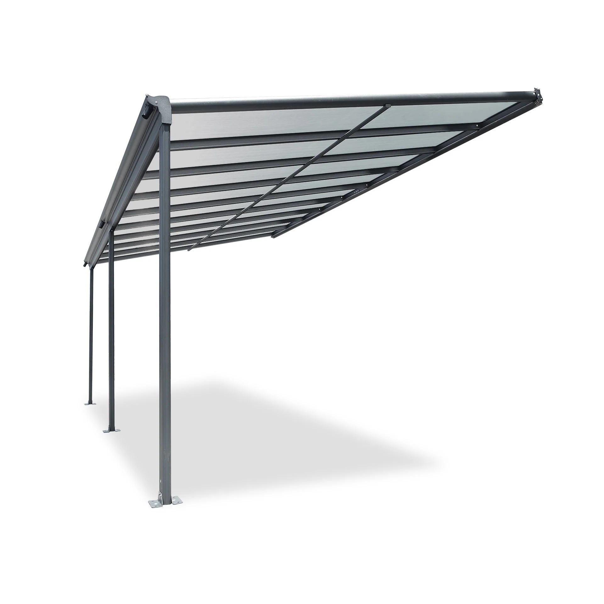 Toughout Patio Canopy Roof 5.57m x 3m - Charcoal Grey - Image 9