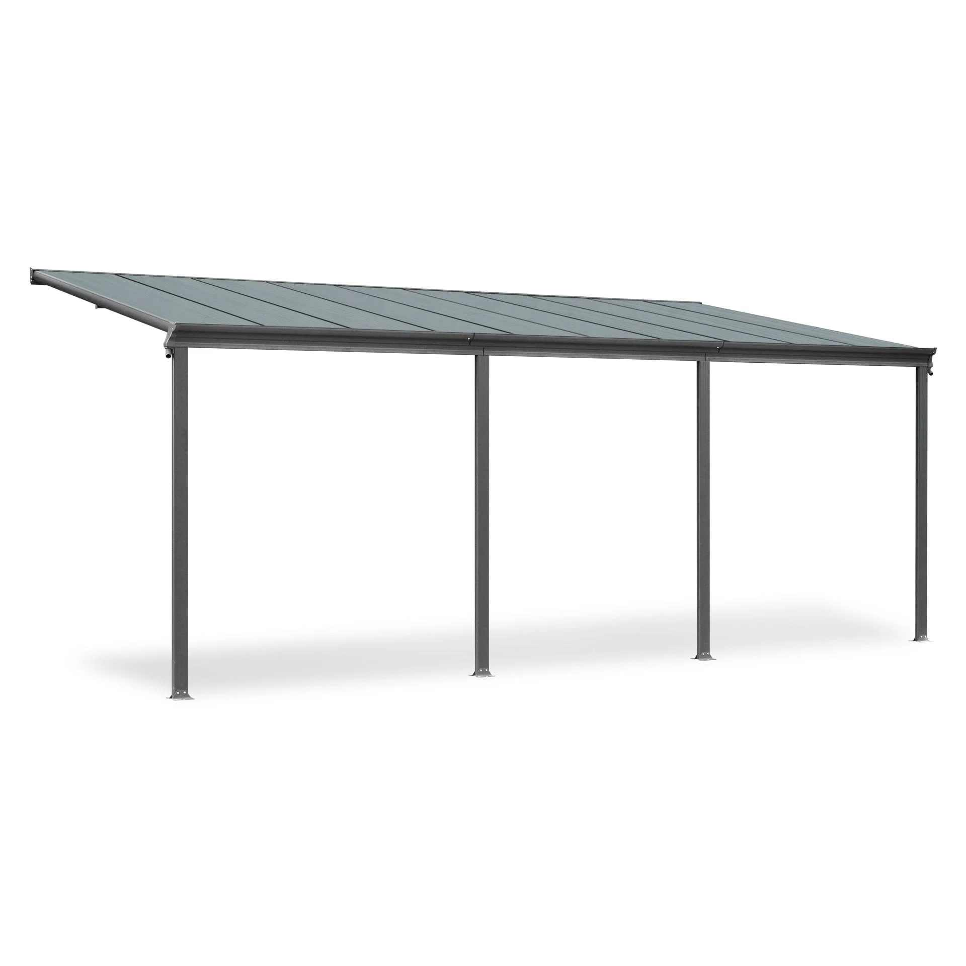 Toughout Patio Canopy Roof 6.18m x 3m x 2.58m - Charcoal Grey - Image 5