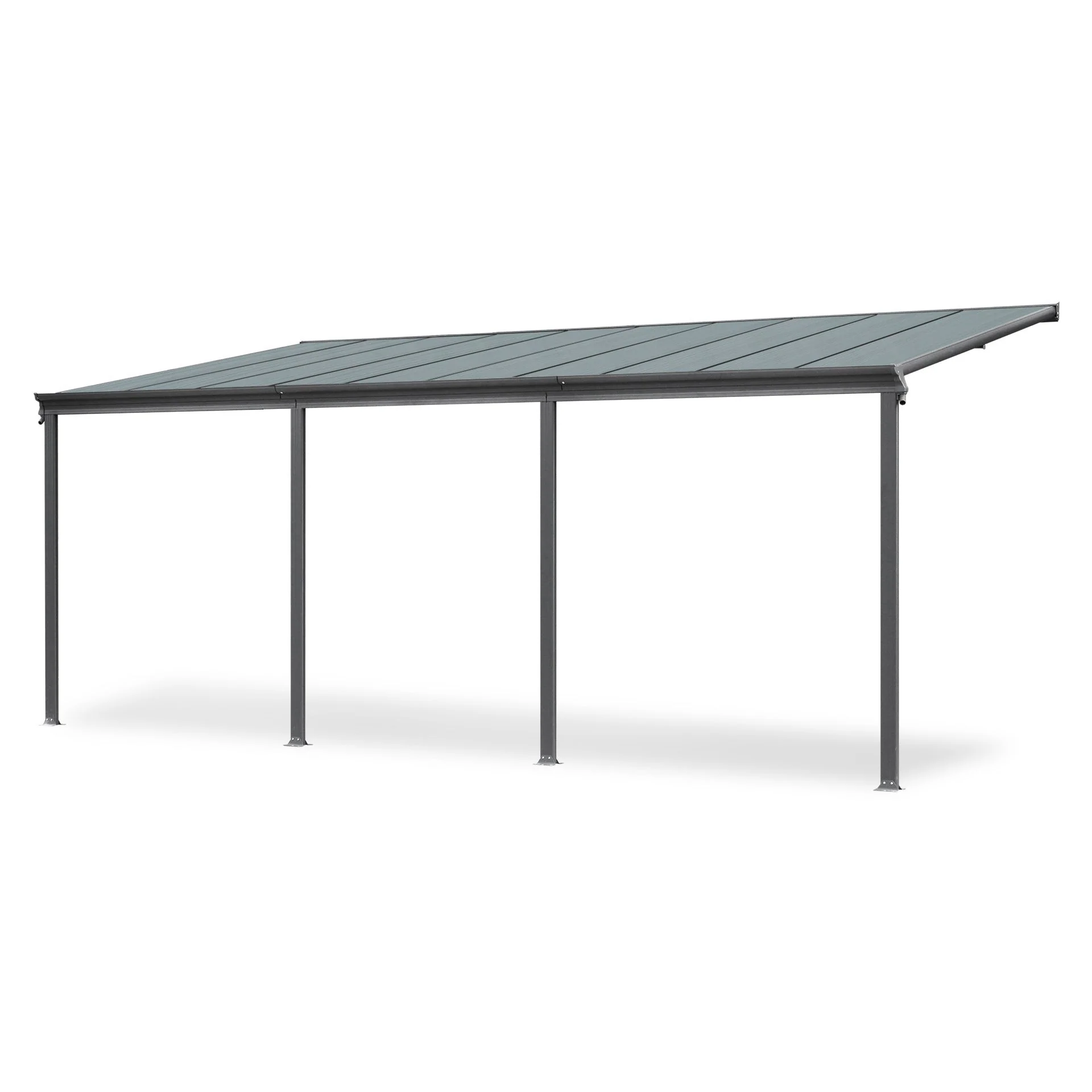 Toughout Patio Canopy Roof 6.18m x 3m x 2.58m - Charcoal Grey - Image 6