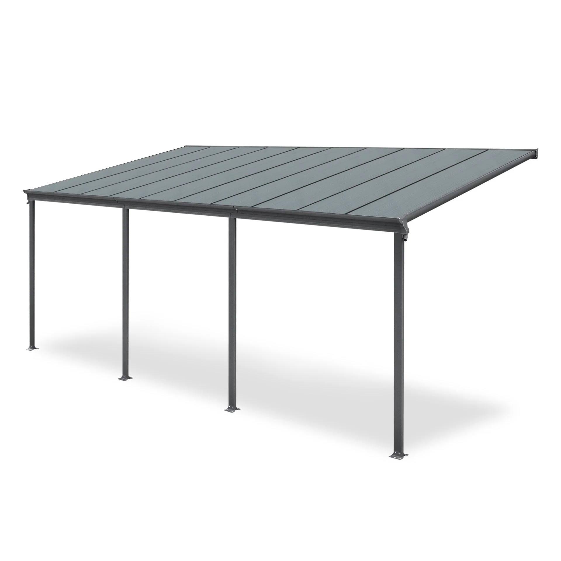 Toughout Patio Canopy Roof 6.18m x 3m x 2.58m - Charcoal Grey - Image 8