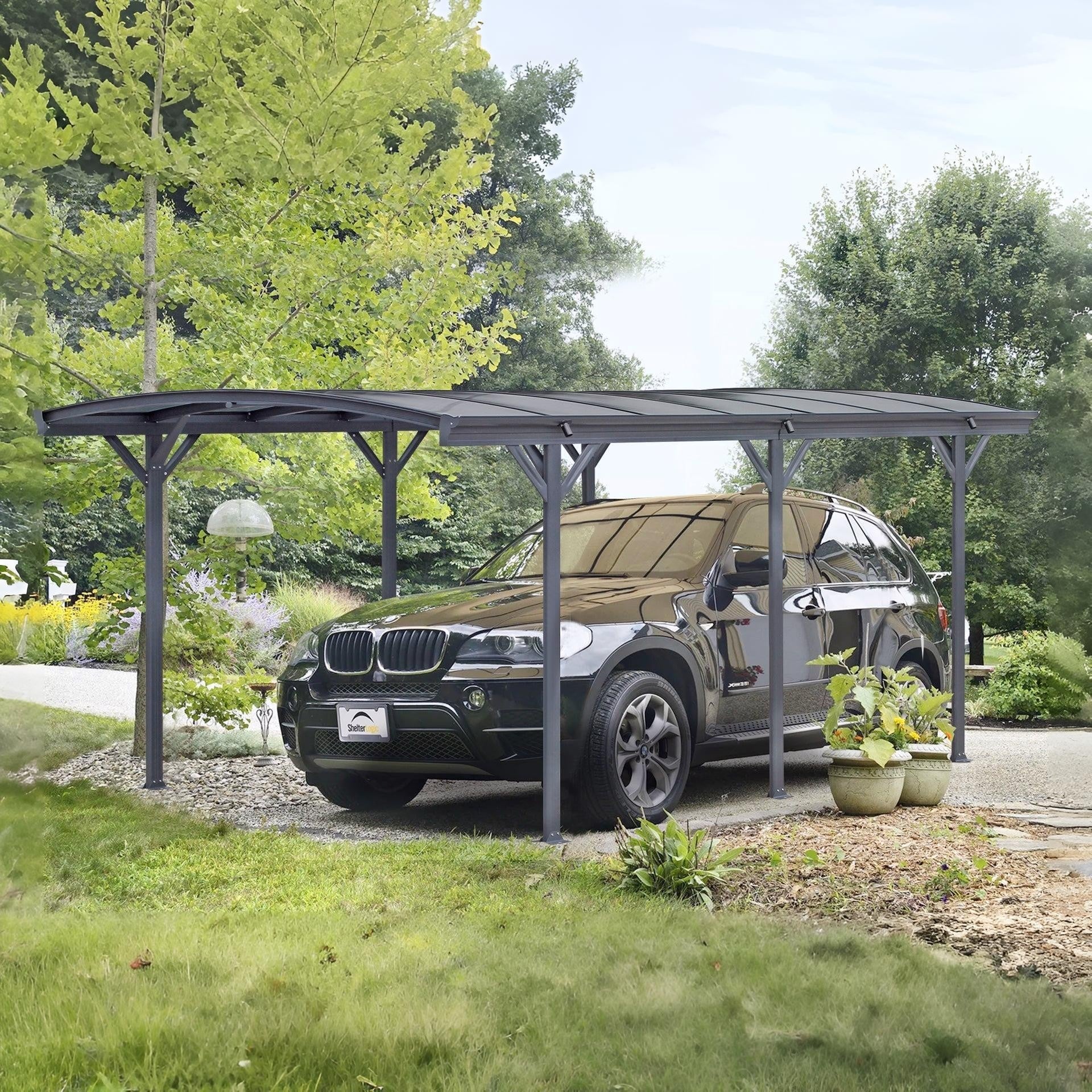 Toughout Patio Carport Canopy Curved Roof 5.06m x 3m - Image 7