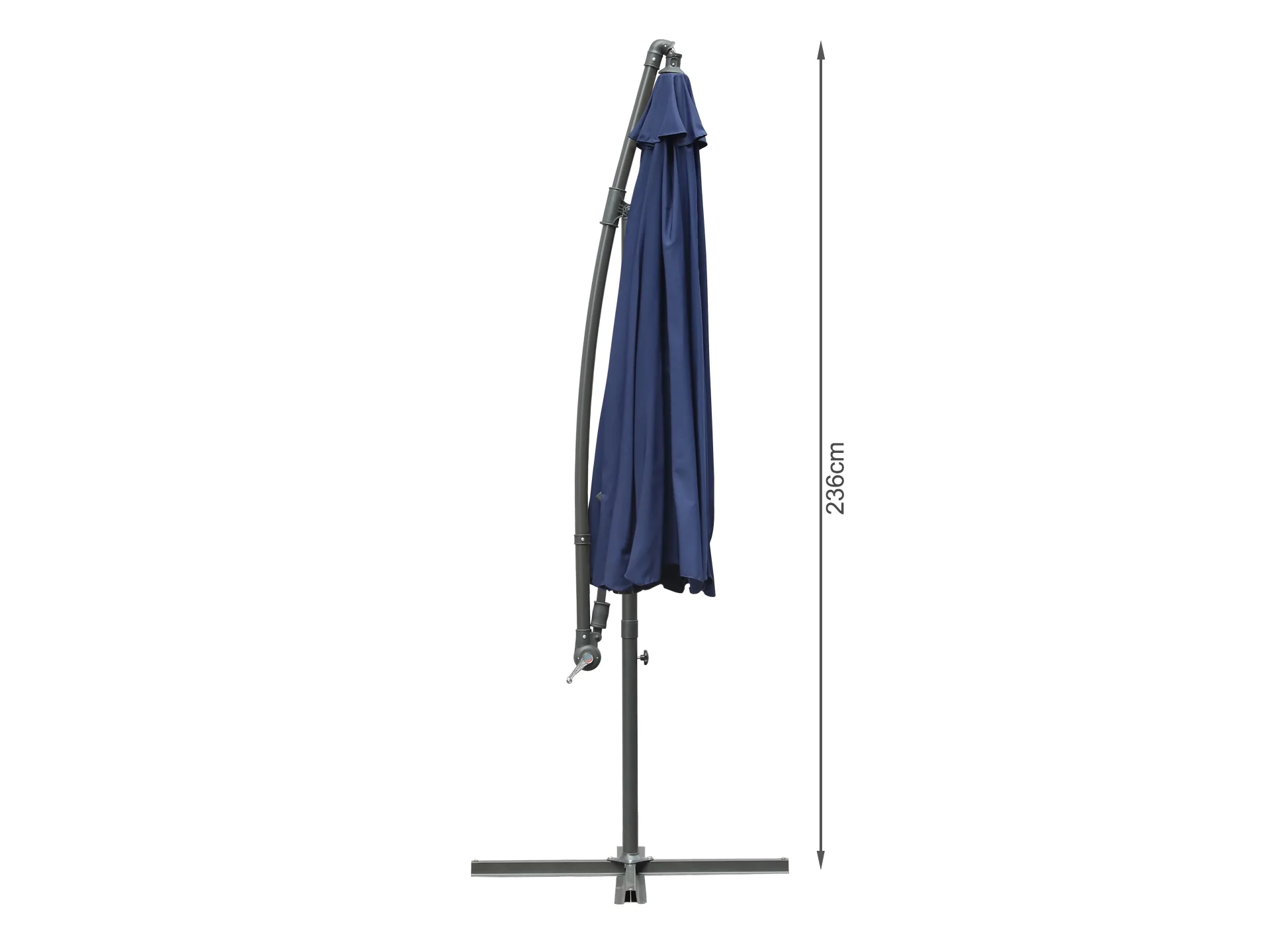 Toughout Puriri Outdoor Cantilever Umbrella 3m - Navy - Image 8