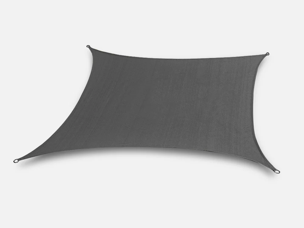 TOUGHOUT Shade Sail Rectangle 3m x 4m - CHARCOAL - Image 2