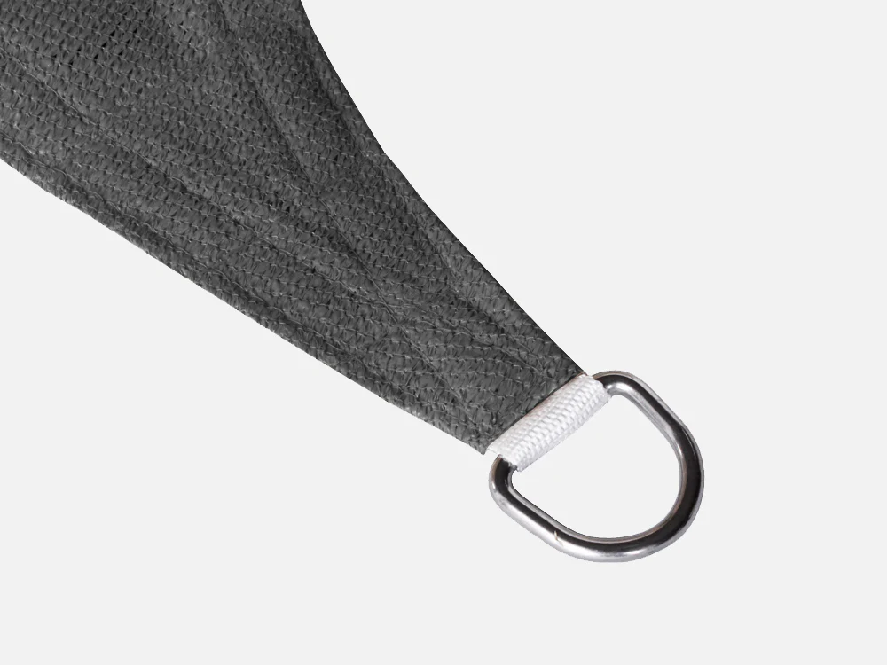 TOUGHOUT Shade Sail Rectangle 3m x 4m - CHARCOAL - Image 4