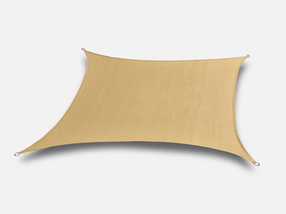 TOUGHOUT Shade Sail Rectangle 3m x 4m - DESERT SAND - Image 2