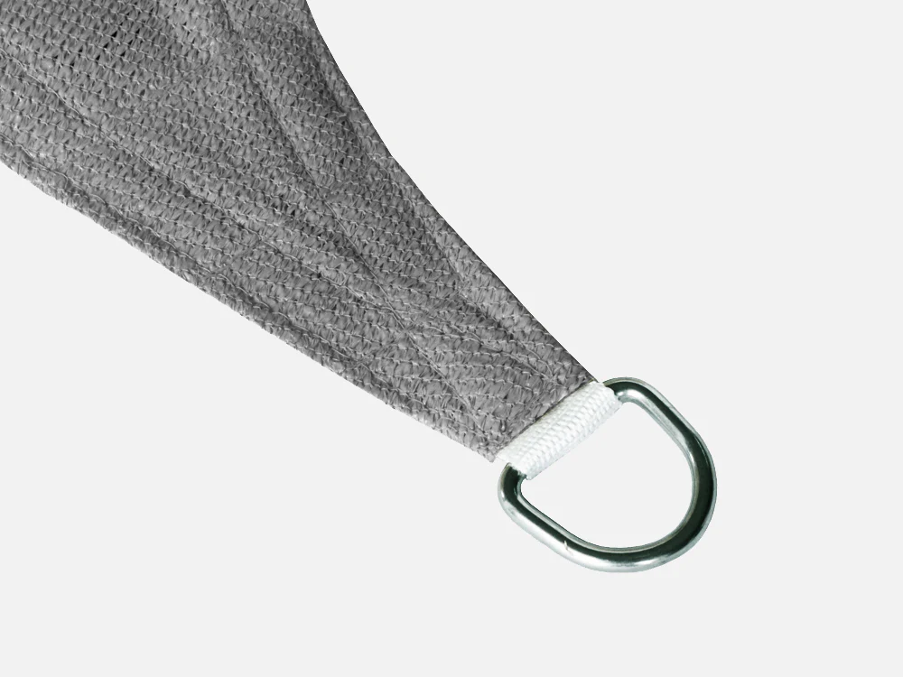 TOUGHOUT Shade Sail Square 5m x 5m - GREY - Image 5