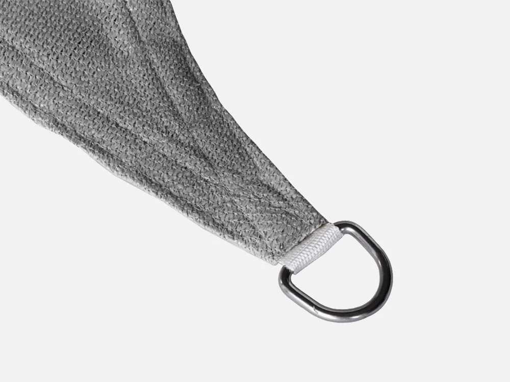 TOUGHOUT Shade Sail Triangle 5m x 5m x 5m - GREY - Image 4