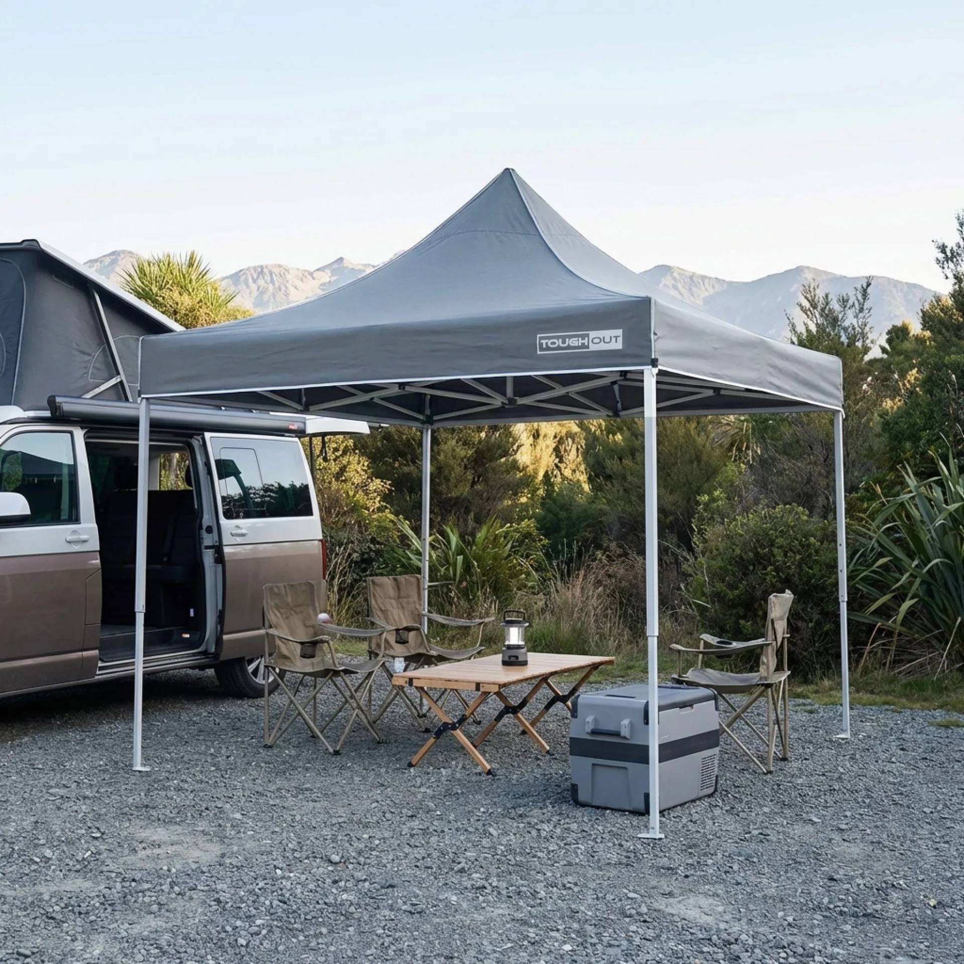 Toughout Thunderstorm Gazebo 3 x 3m - Grey - Image 5