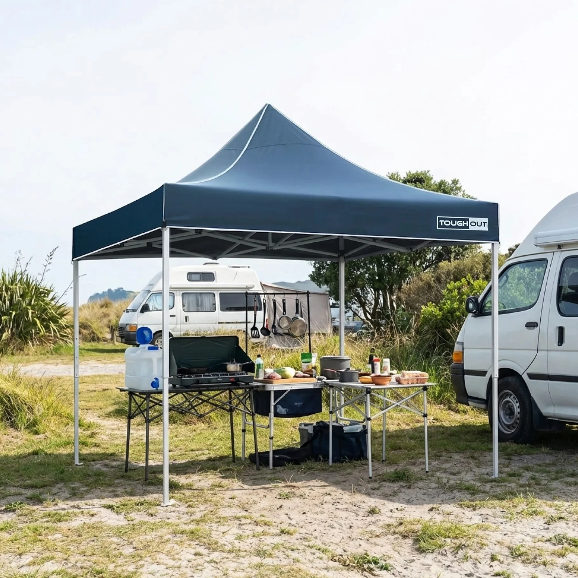 Toughout Thunderstorm Gazebo 3 x 3m - Navy - Image 4