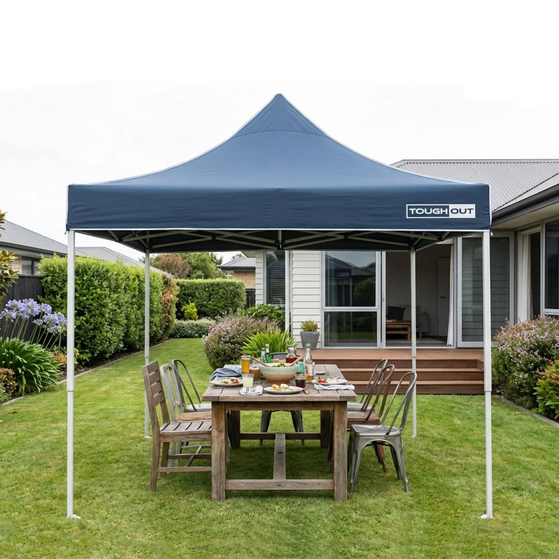 Toughout Thunderstorm Gazebo 3 x 3m - Navy - Image 5