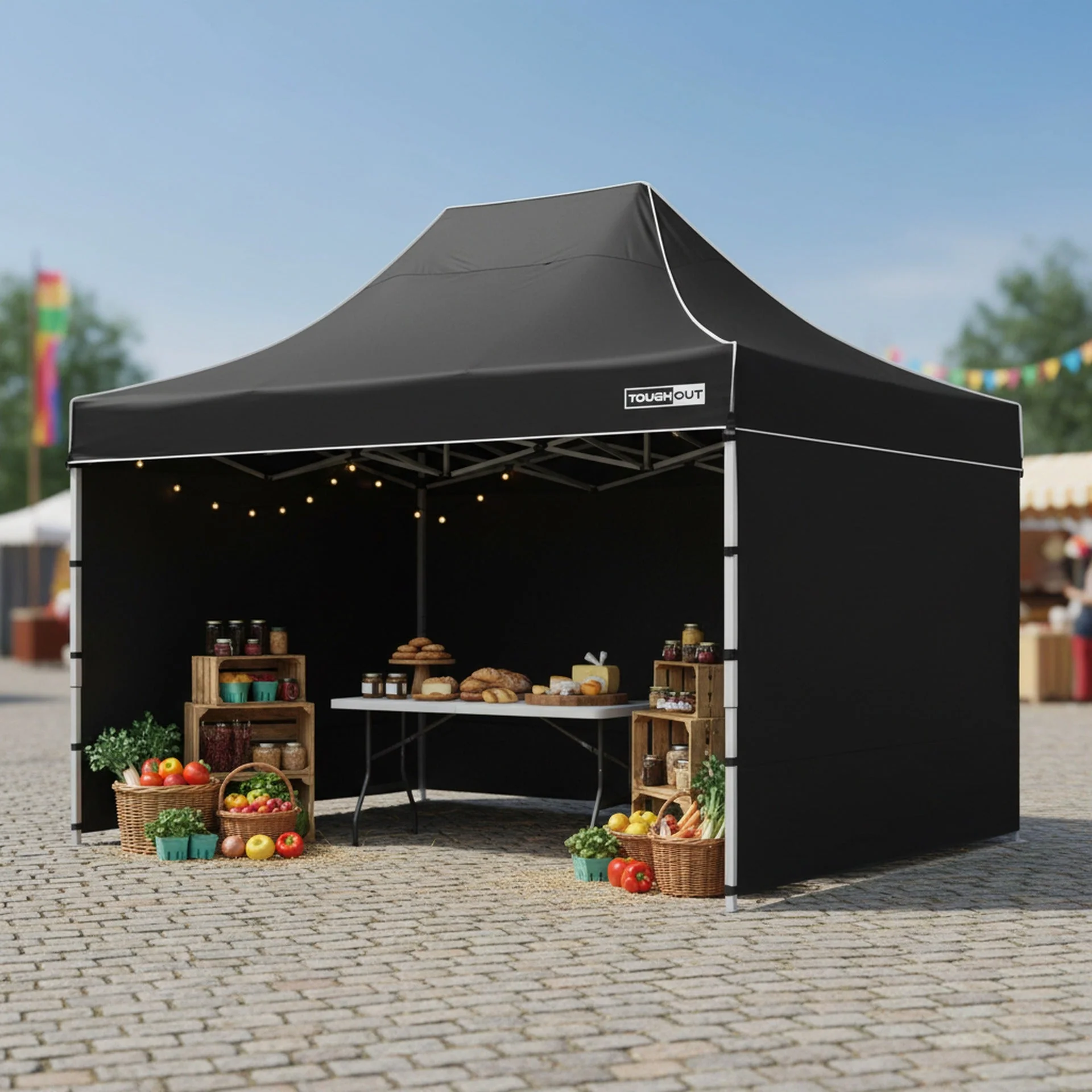 Toughout Thunderstorm Gazebo 3 x 4.5m - Black - Image 2