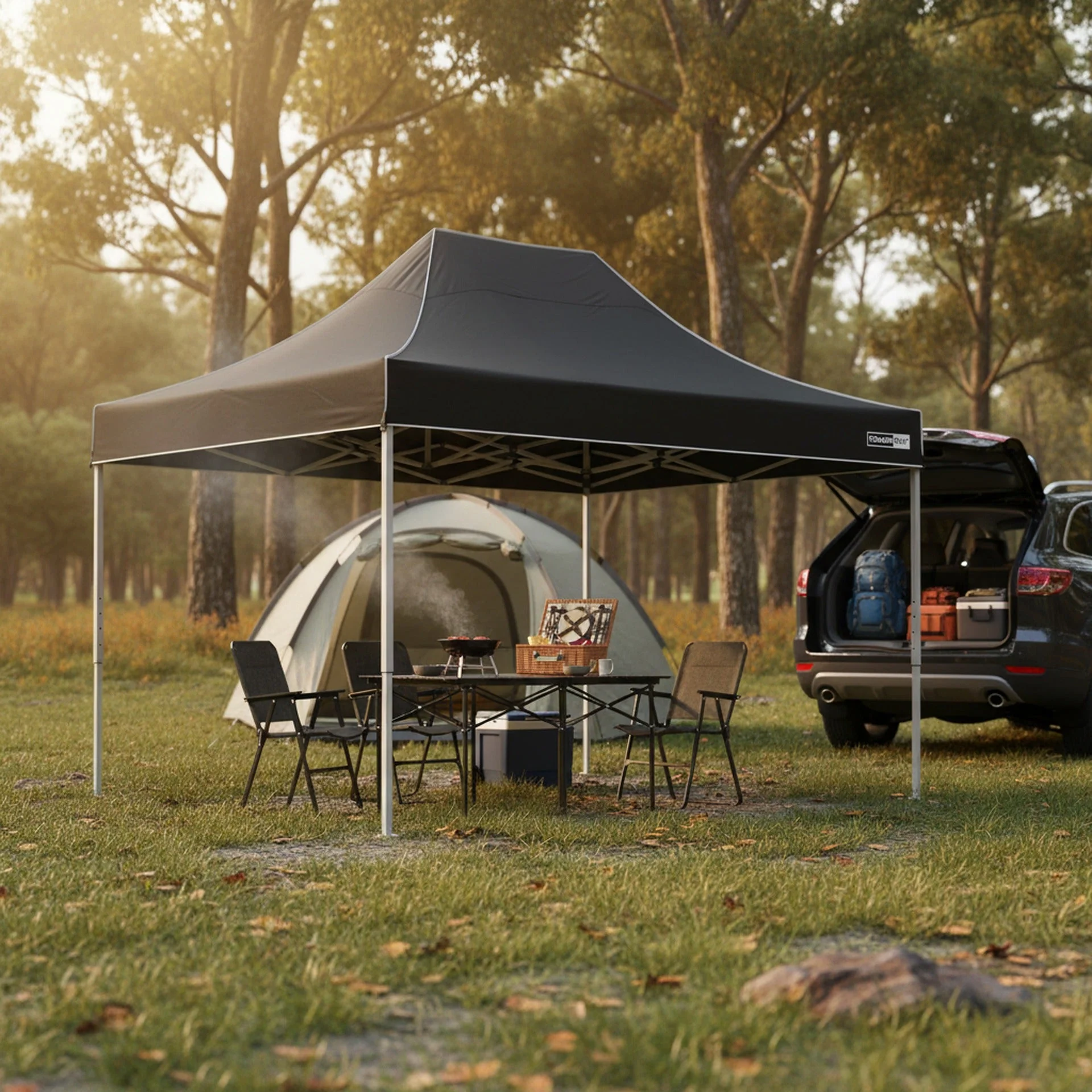 Toughout Thunderstorm Gazebo 3 x 4.5m - Black - Image 3