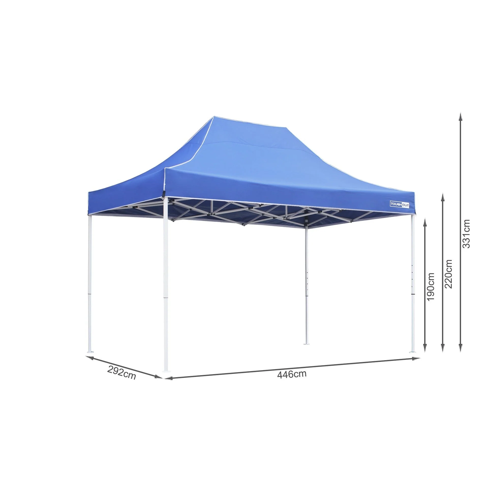 Toughout Thunderstorm Gazebo 3 x 4.5m - Blue - Image 11