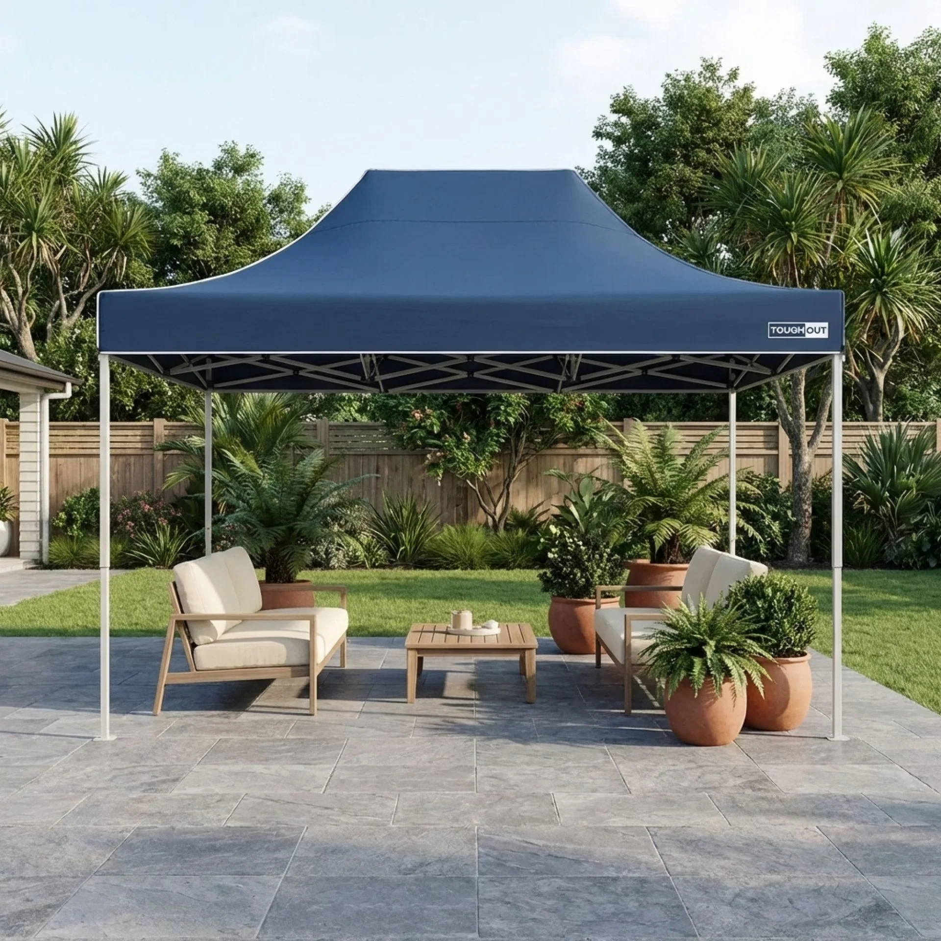 Toughout Thunderstorm Gazebo 3 x 4.5m - Navy - Image 3
