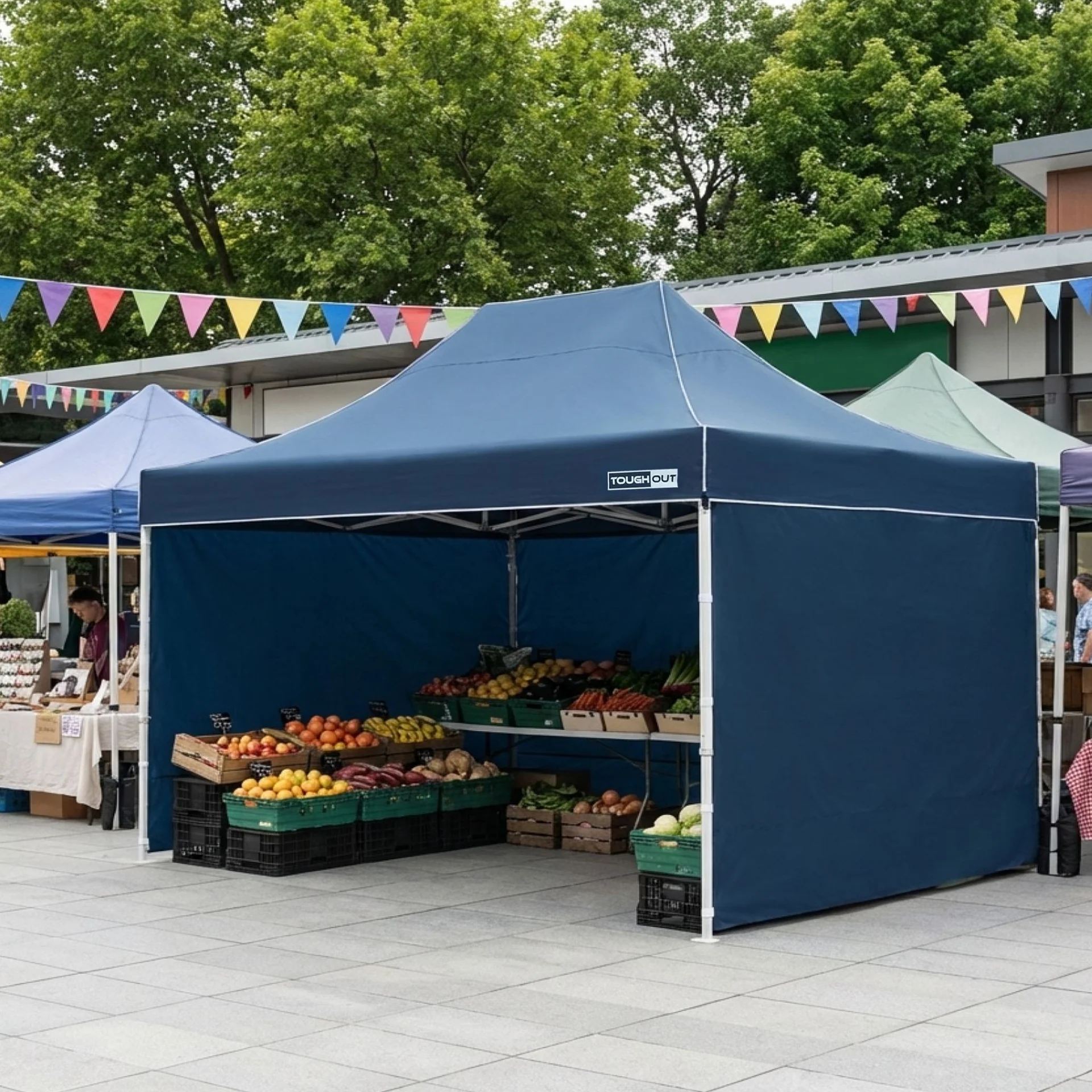 Toughout Thunderstorm Gazebo 3 x 4.5m - Navy - Image 5