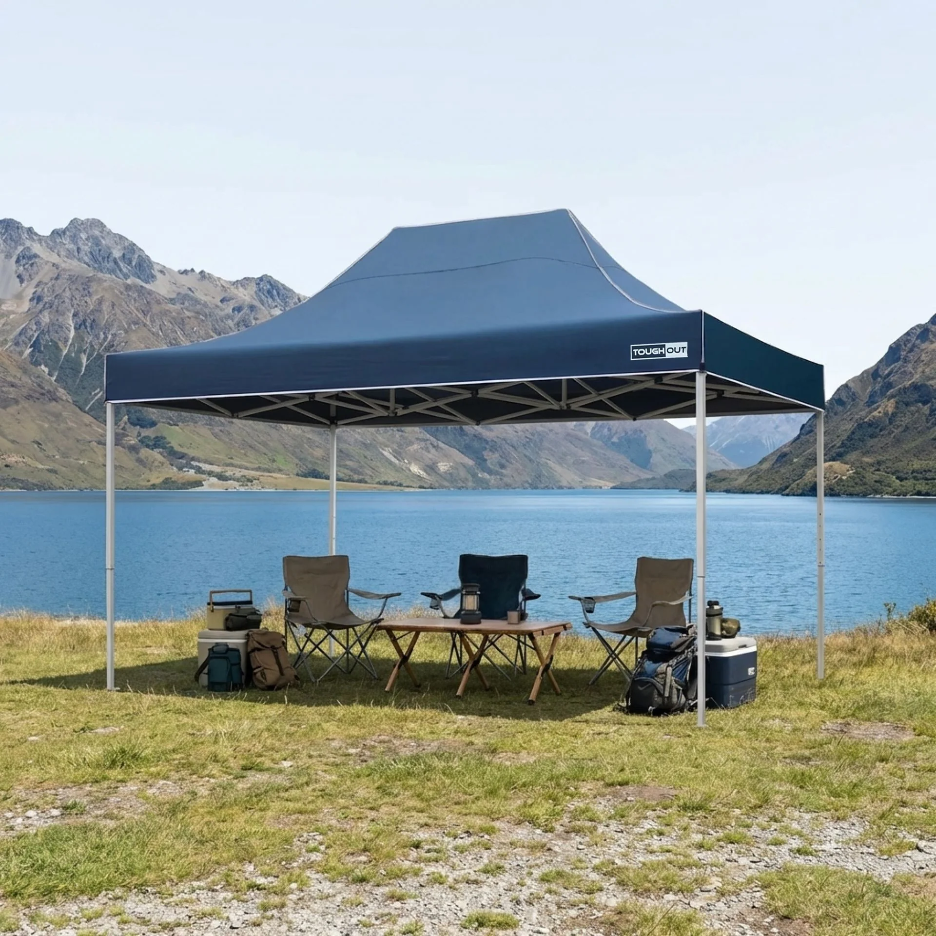 Toughout Thunderstorm Gazebo 3 x 4.5m - Navy - Image 6