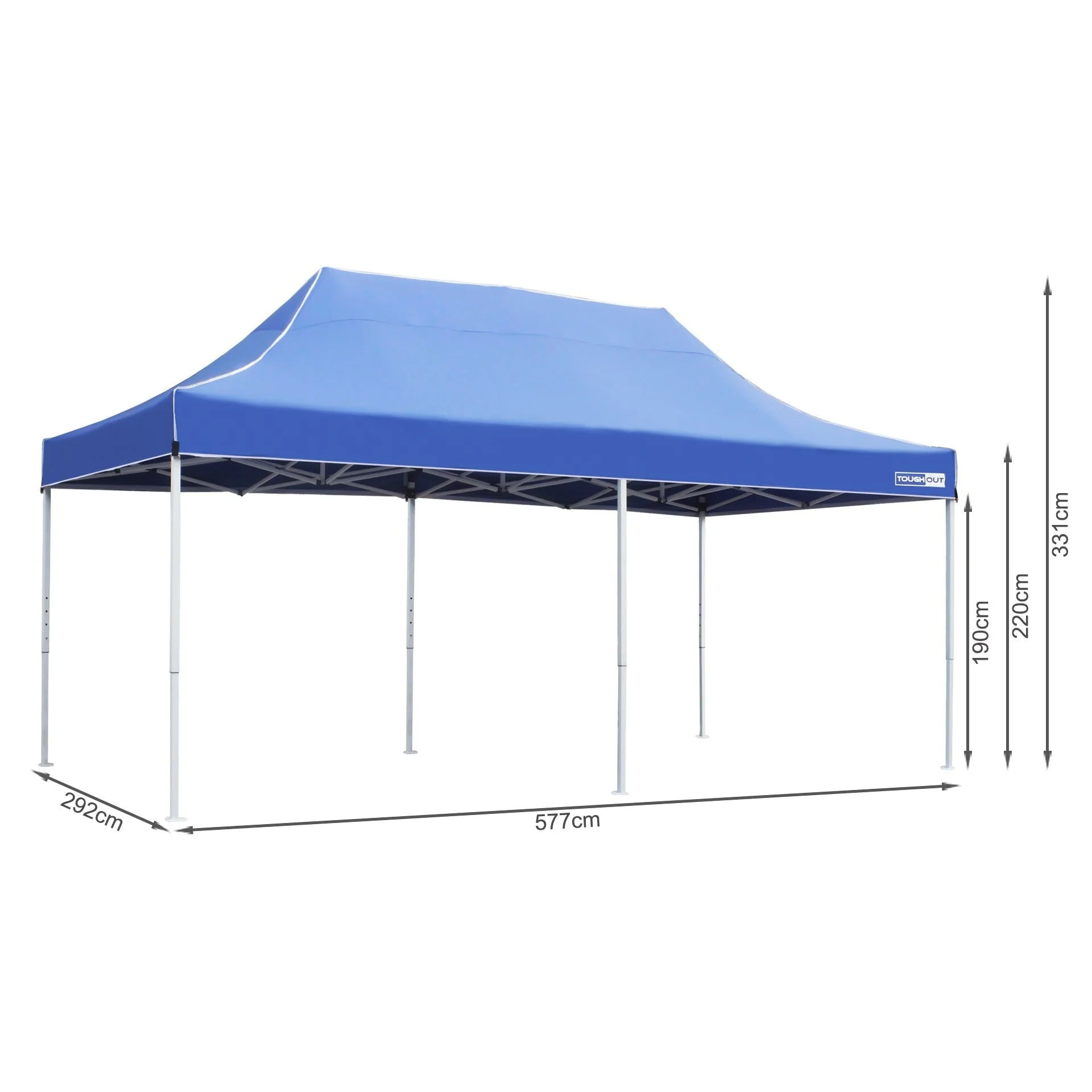 Toughout Thunderstorm Gazebo 3 x 6m - Blue - Image 11