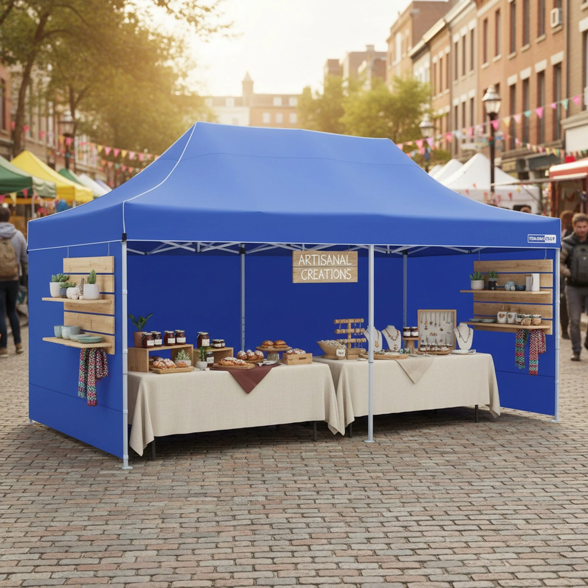 Toughout Thunderstorm Gazebo 3 x 6m - Blue - Image 2