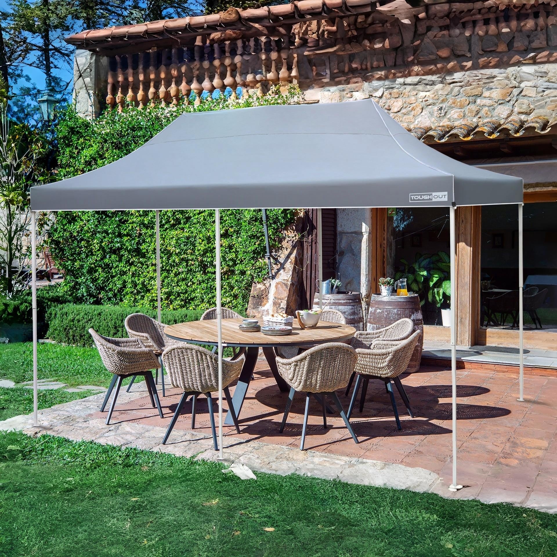 Toughout Thunderstorm Gazebo 3 x 6m - Grey - Image 3